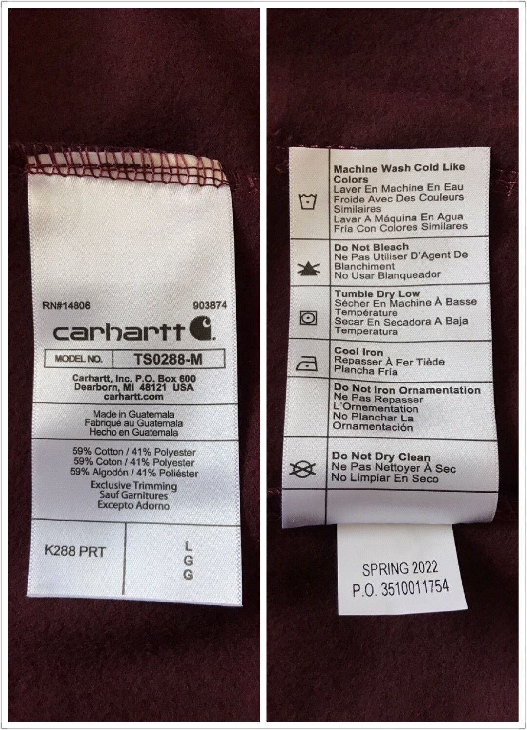 Carhartt Carhartt K288 PRT Hoodie Size US L / EU 52-54 / 3 - 9 Thumbnail