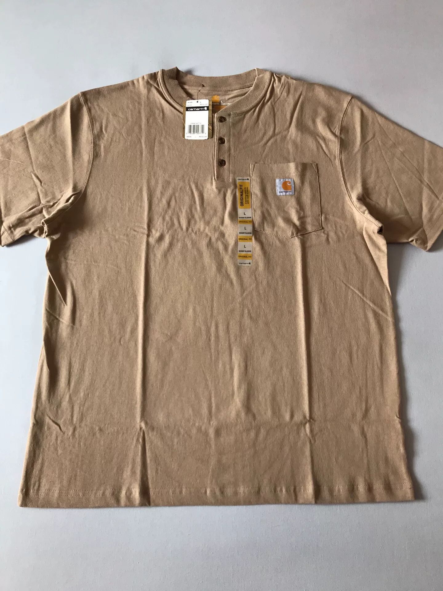 Carhartt Carhartt K84 DES Henley Short Sleeve T-Shirt Size US L / EU 52-54 / 3 - 3 Thumbnail