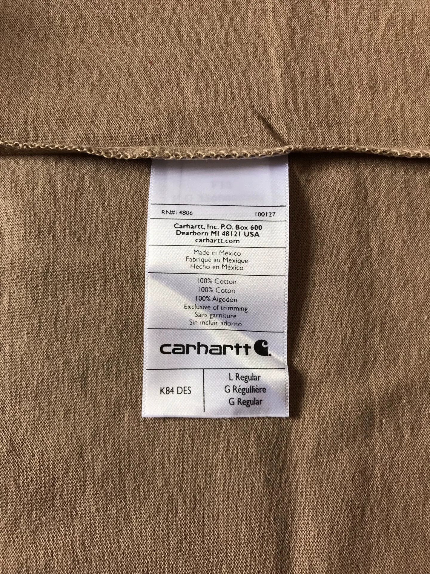 Carhartt Carhartt K84 DES Henley Short Sleeve T-Shirt Size US L / EU 52-54 / 3 - 8 Thumbnail