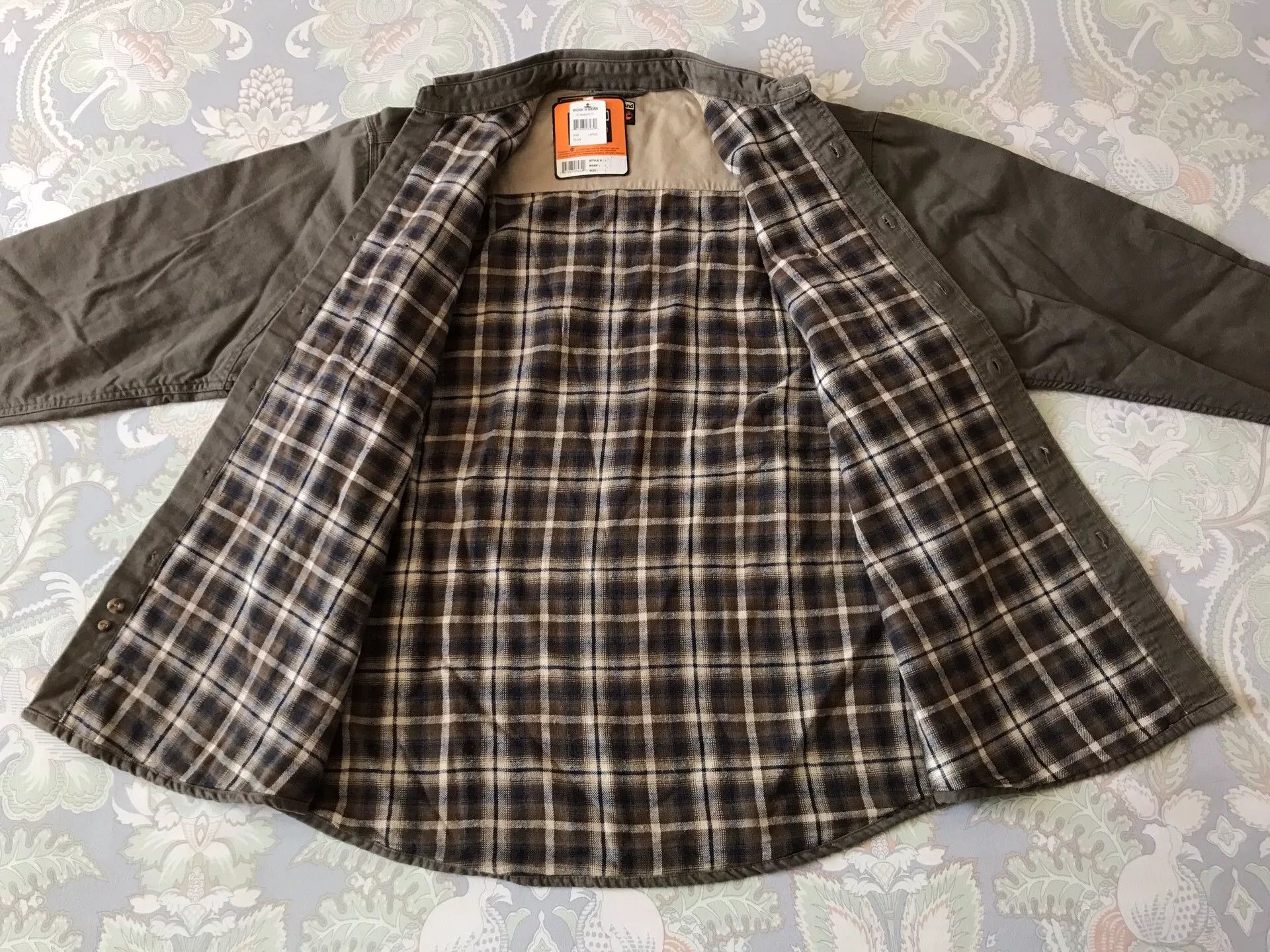 Timberland Timberland PRO Flannel Lined Canvas Shirt Size US L / EU 52-54 / 3 - 3 Thumbnail
