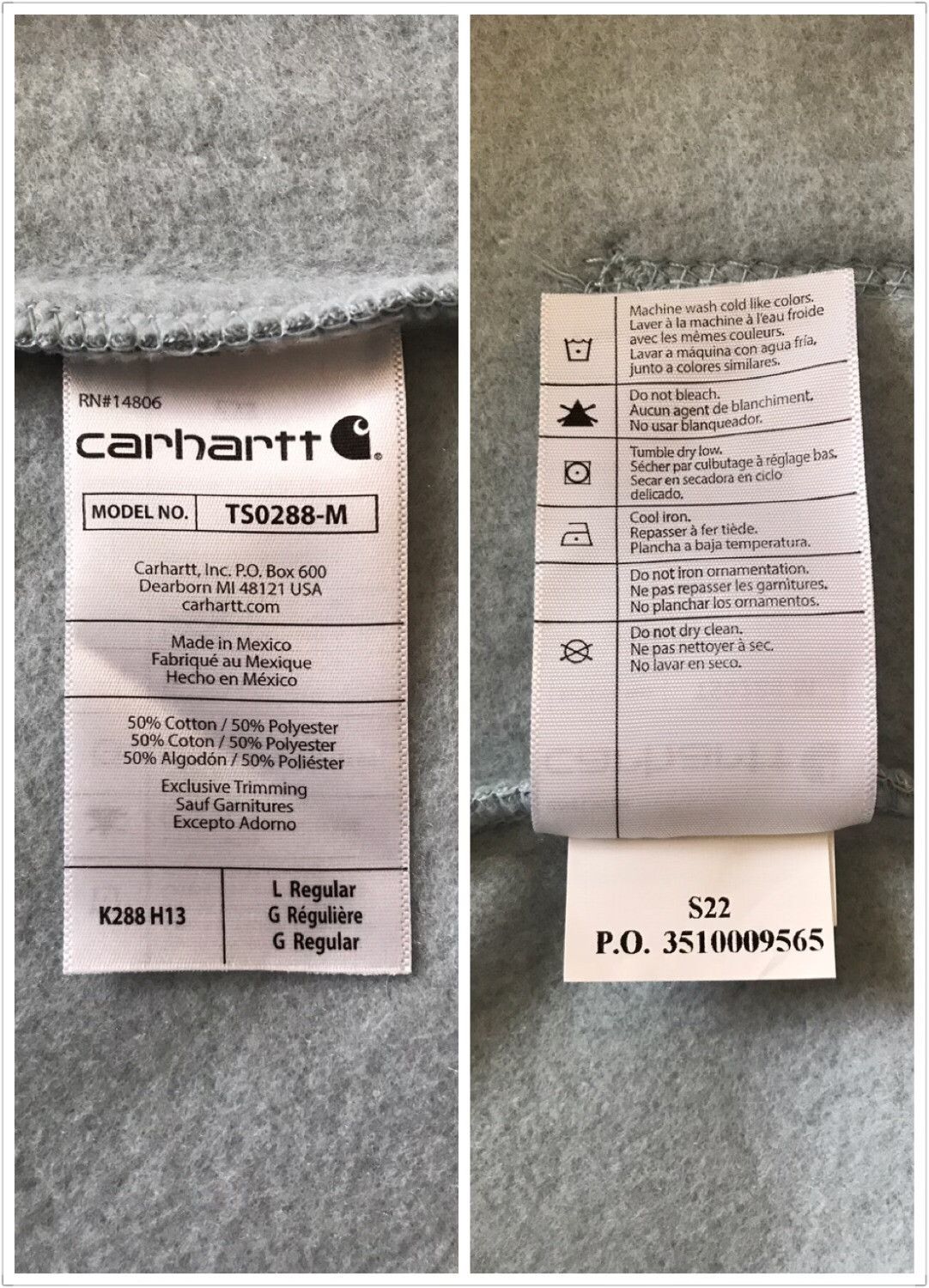 Carhartt Carhartt K288 H13 Hooded Sweatshirt Size US L / EU 52-54 / 3 - 9 Thumbnail
