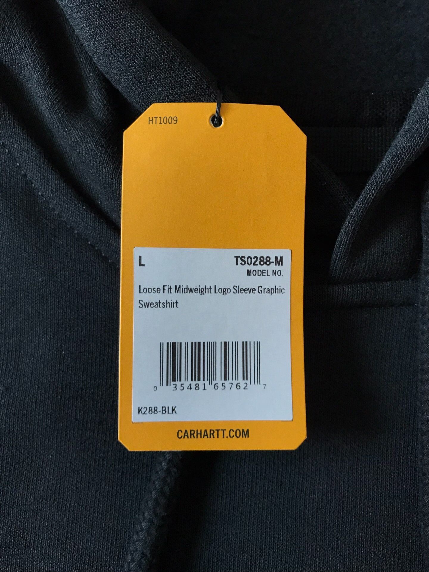 Carhartt Carhartt K288 BLK Hooded Pullover Size US L / EU 52-54 / 3 - 8 Thumbnail