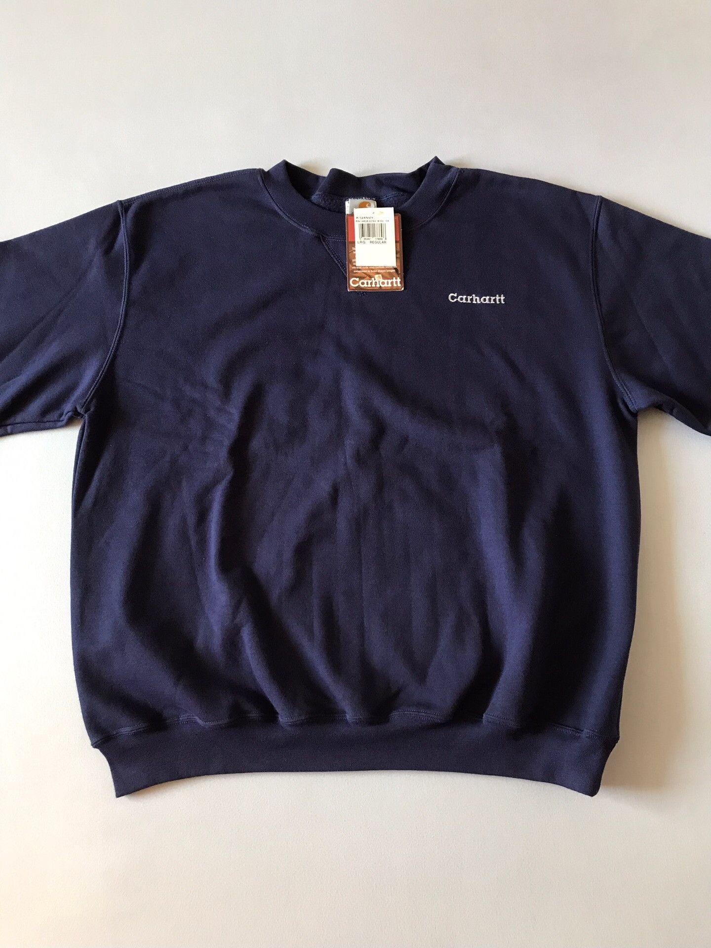 Carhartt Carhartt K124 Navy Crewneck Sweatshirt Size US L / EU 52-54 / 3 - 3 Thumbnail