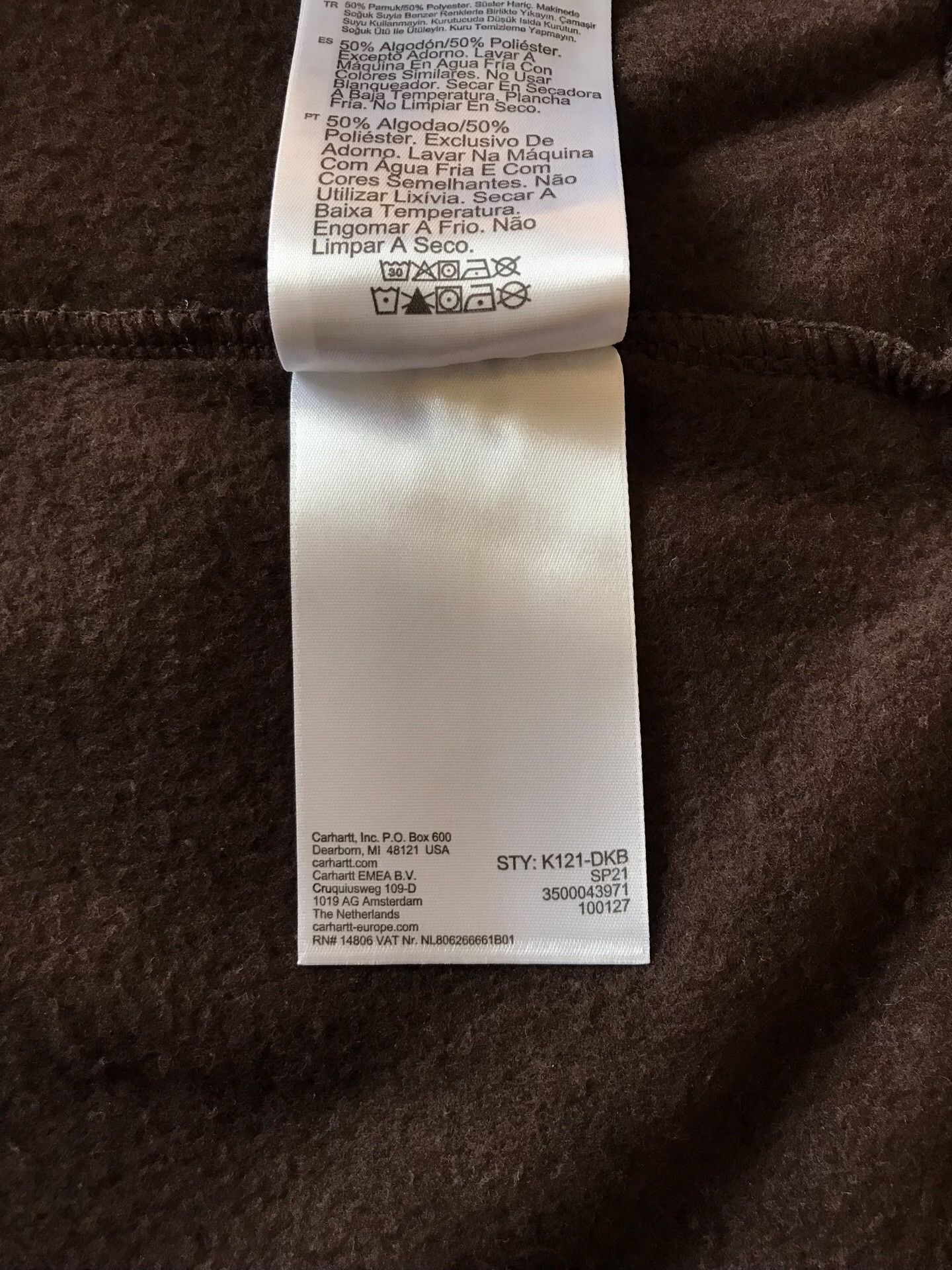 Carhartt Carhartt K121 DKB Hooded Sweatshirt Size US L / EU 52-54 / 3 - 9 Thumbnail