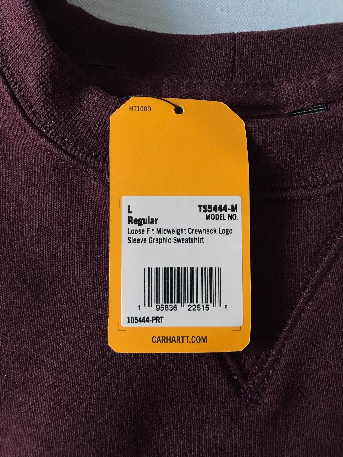 Carhartt Carhartt 105444 PRT Crewneck Sweatshirt Size US L / EU 52-54 / 3 - 8 Thumbnail