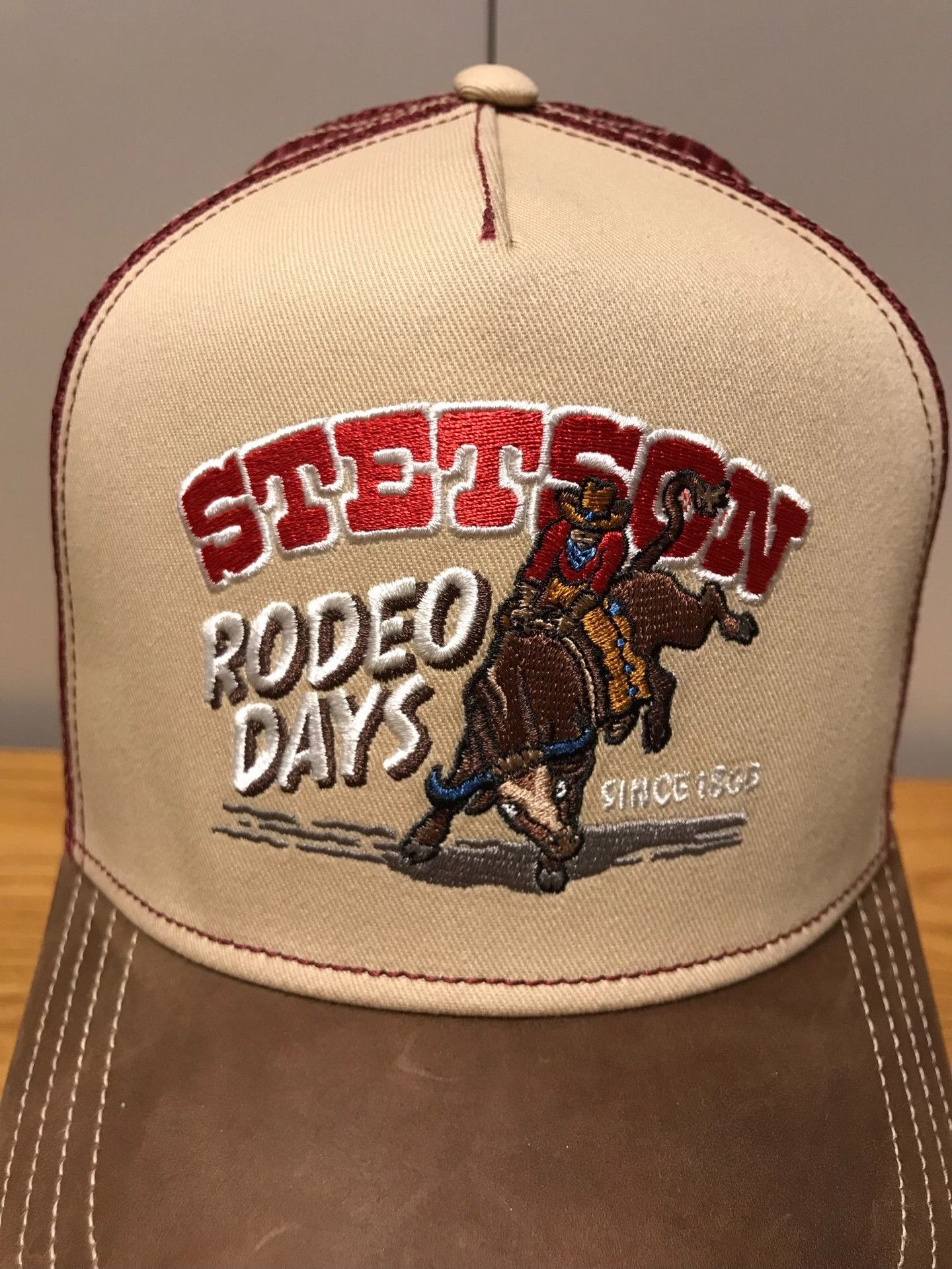 Stetson Stetson Western Cowboy Embroidered Trucker Cap Size ONE SIZE - 5 Thumbnail
