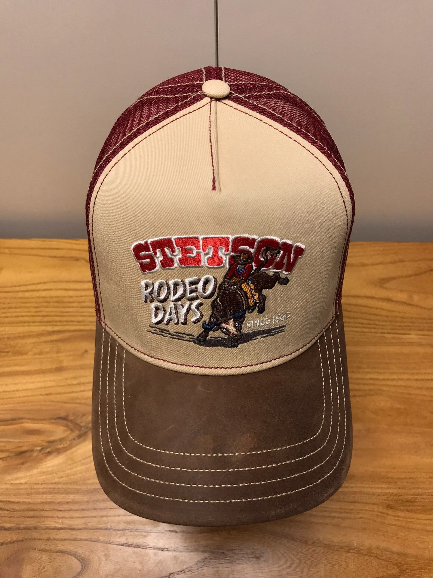 Stetson Stetson Western Cowboy Embroidered Trucker Cap Size ONE SIZE - 4 Thumbnail