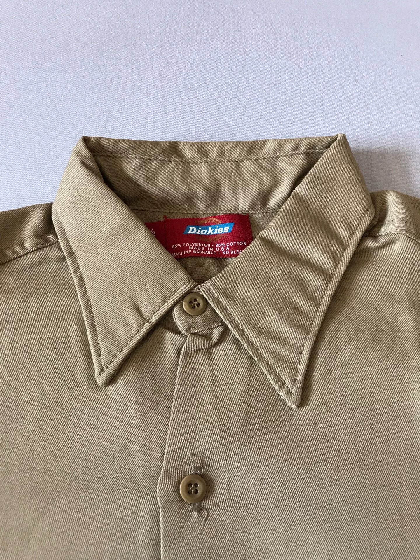 Dickies 80s Dickies 575A Beige Work Shirt Size US M / EU 48-50 / 2 - 5 Thumbnail