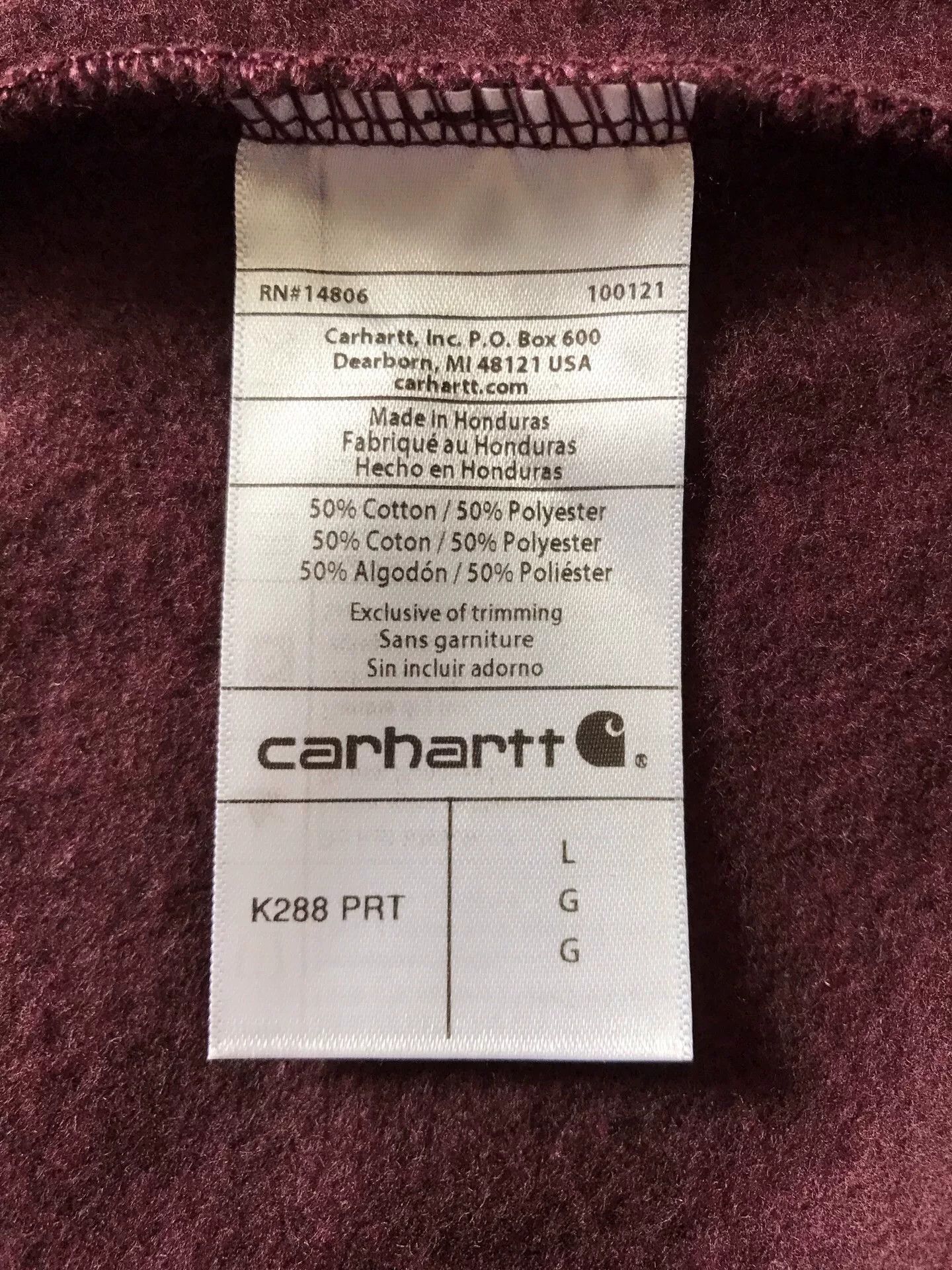 Carhartt Carhartt K288 PRT Hoodie Size US L / EU 52-54 / 3 - 8 Thumbnail