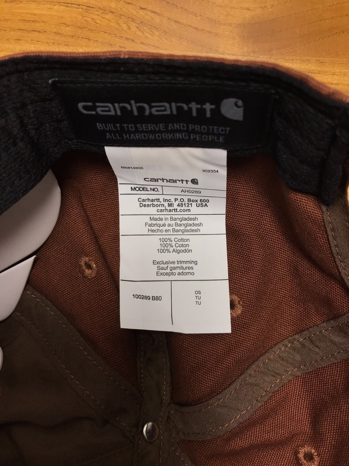 Carhartt Carhartt 100289 B80 Baseball Cap Size ONE SIZE - 8 Thumbnail