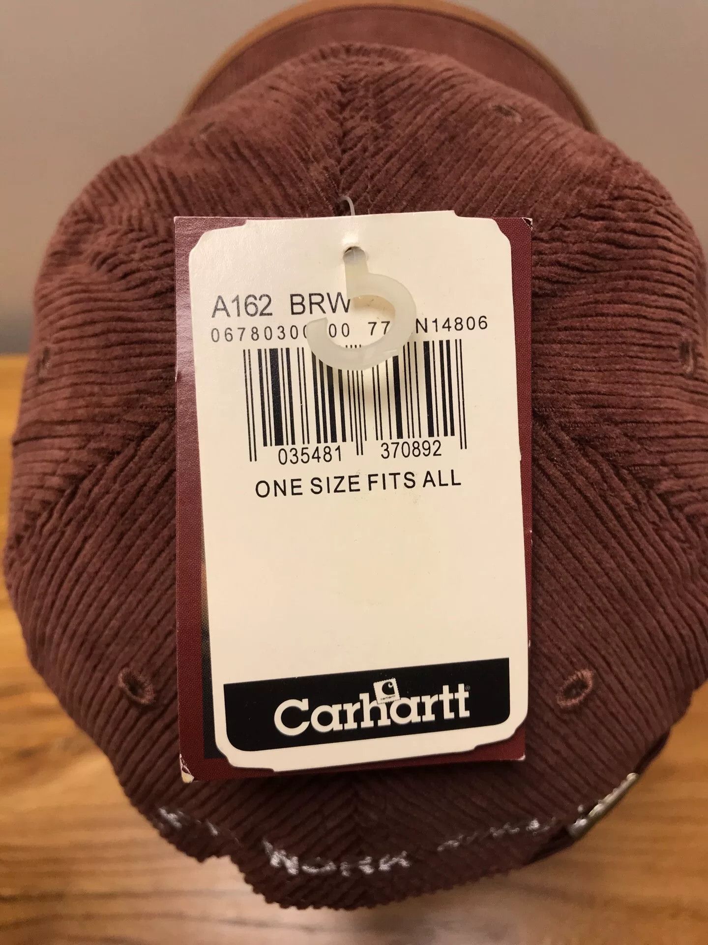 Carhartt Carhartt A162 BRW Corduroy Baseball Cap Size ONE SIZE - 7 Thumbnail