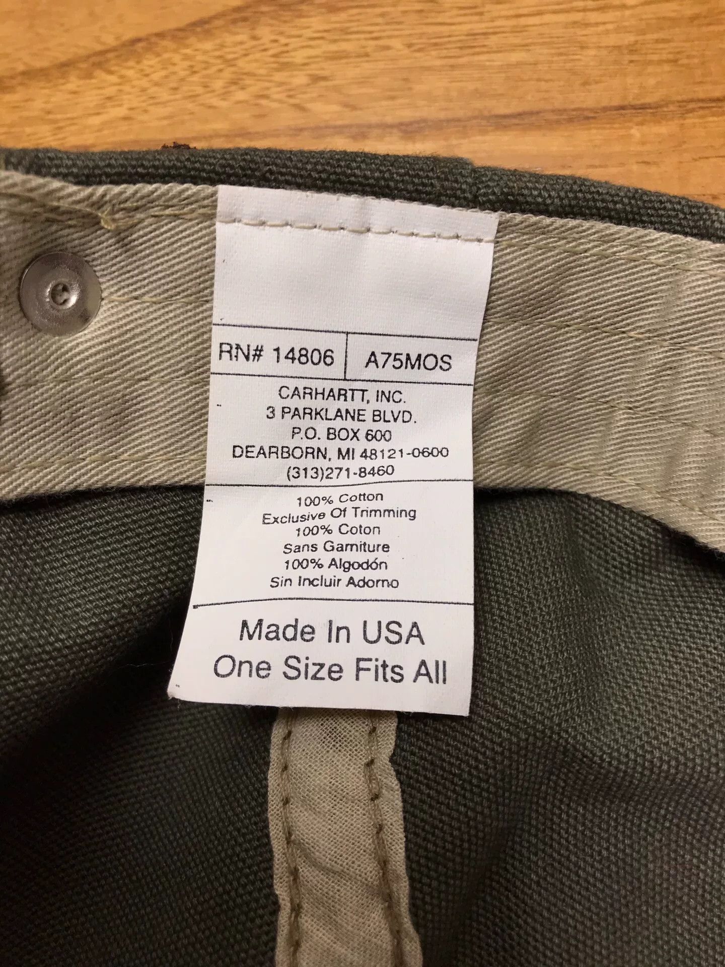 Carhartt Carhartt A75 American Made Moss Green Cap Size ONE SIZE - 8 Thumbnail