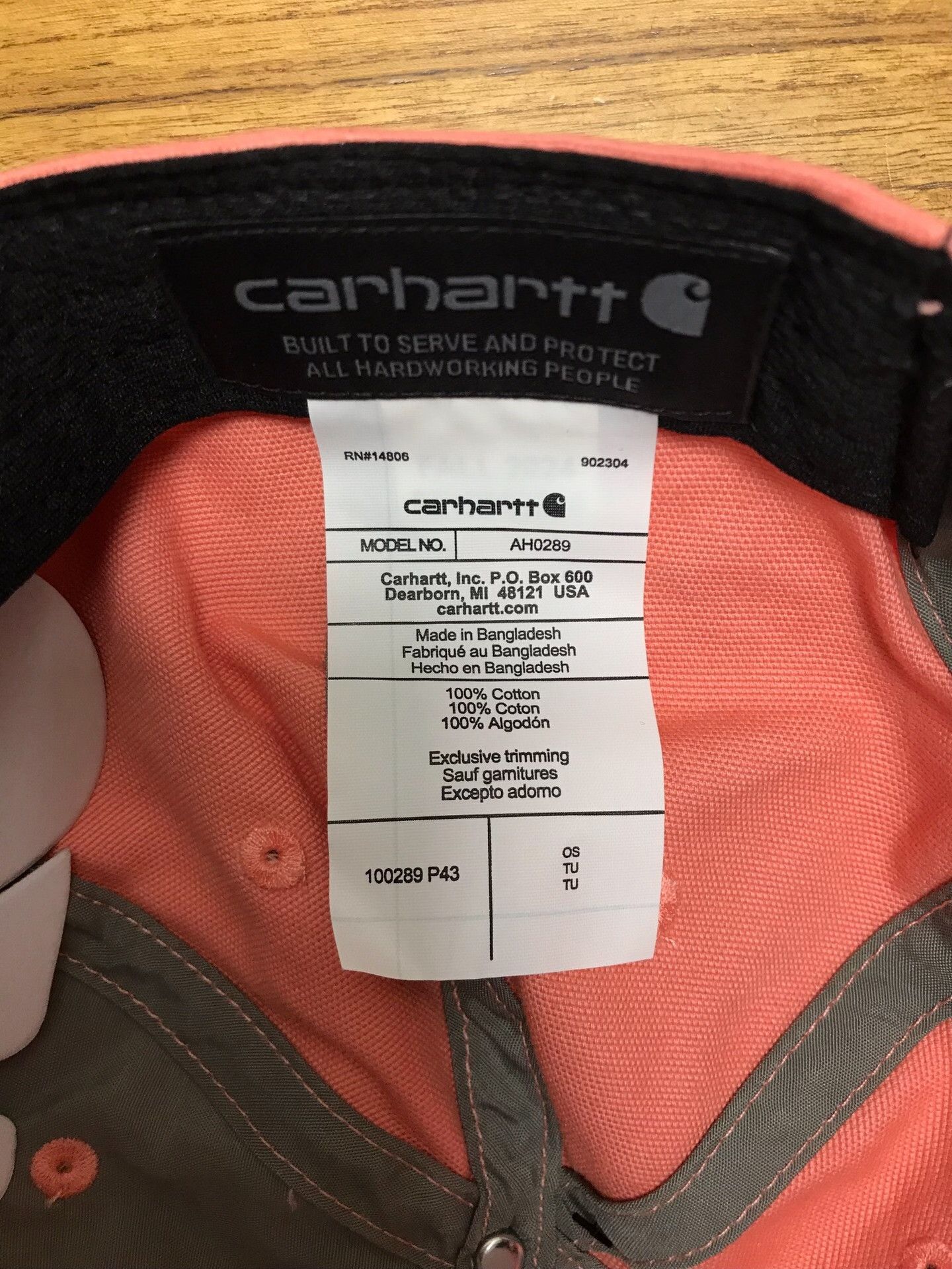 Carhartt Carhartt 100289 P43 Baseball Cap Size ONE SIZE - 8 Thumbnail