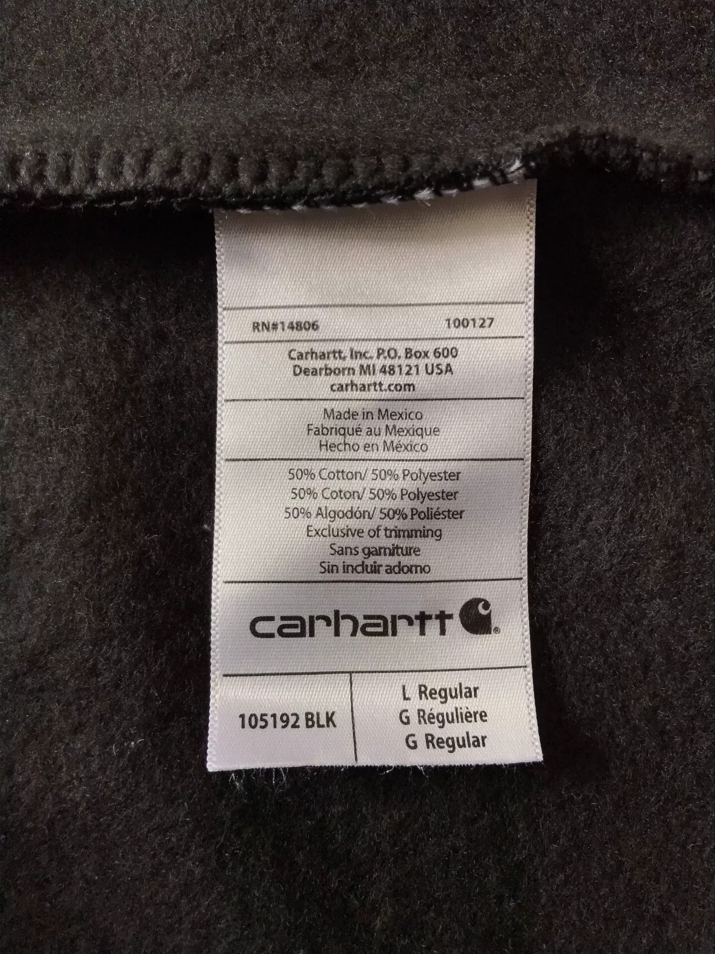 Carhartt Carhartt 105192 Black Hoodie Size US L / EU 52-54 / 3 - 8 Thumbnail