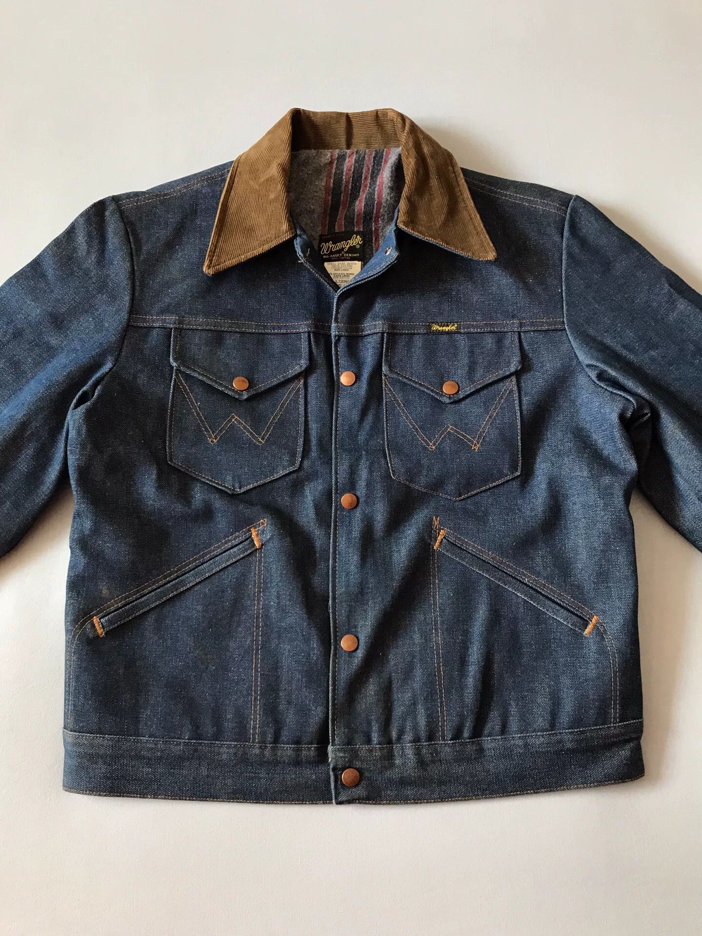 Wrangler 80s Wrangler JL720NV Western Denim Jacket 42 Size US XS / EU 42 / 0 - 4 Thumbnail
