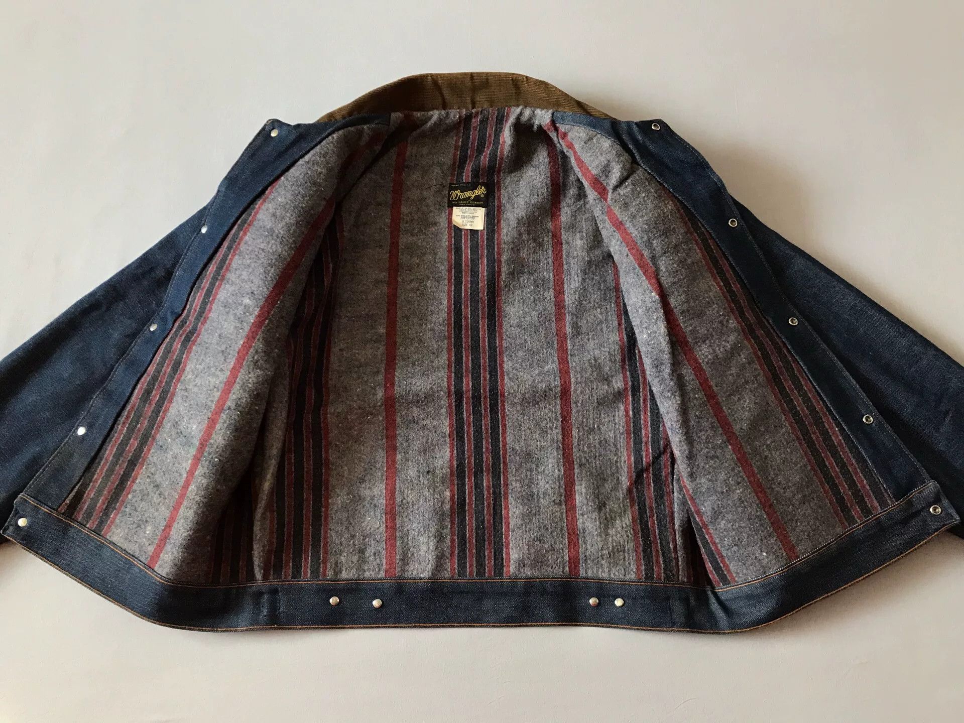 Wrangler 80s Wrangler JL720NV Western Denim Jacket 42 Size US XS / EU 42 / 0 - 3 Thumbnail