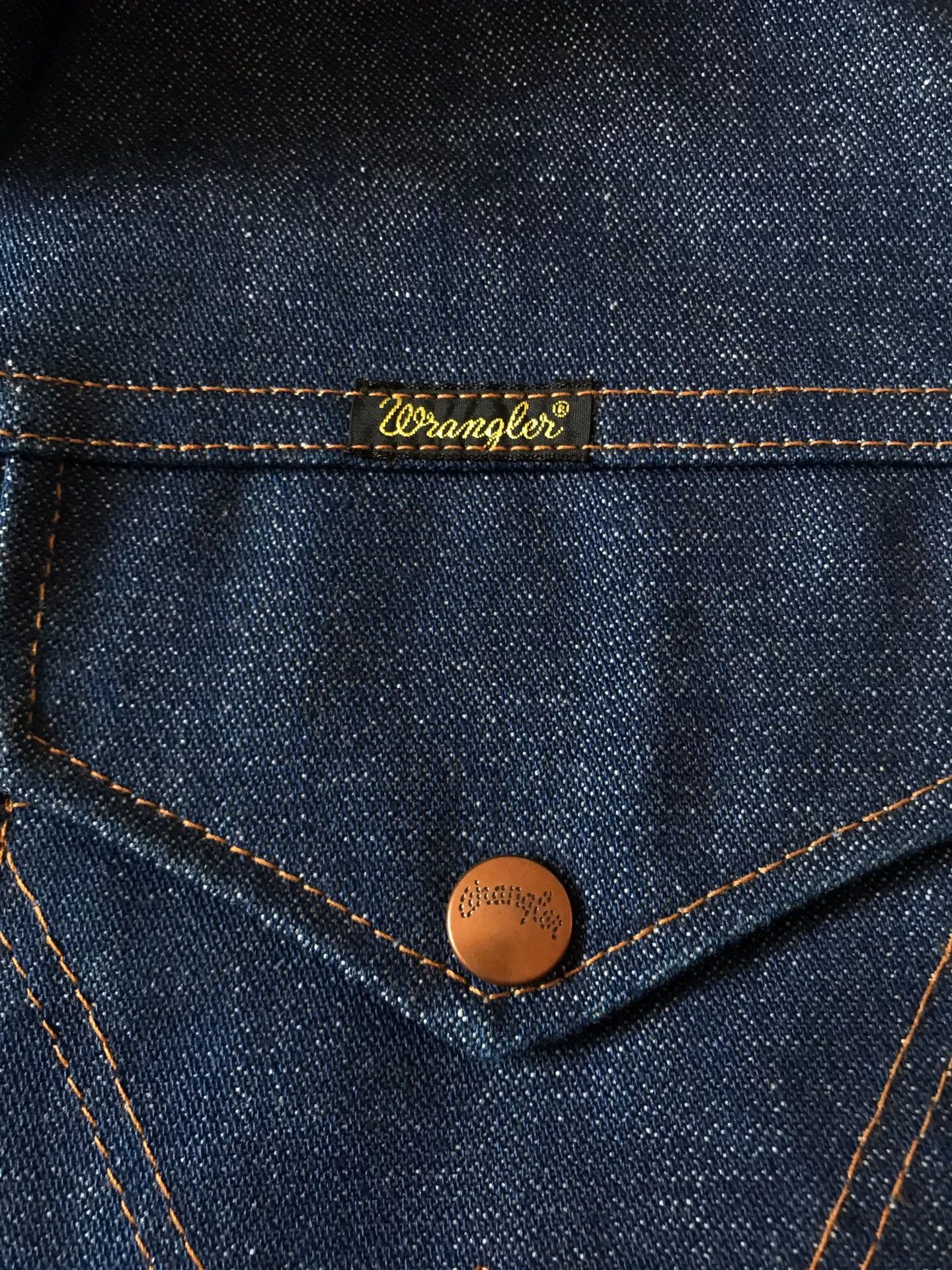 Wrangler 80s Wrangler JL720NV Western Denim Jacket 42 Size US XS / EU 42 / 0 - 6 Thumbnail