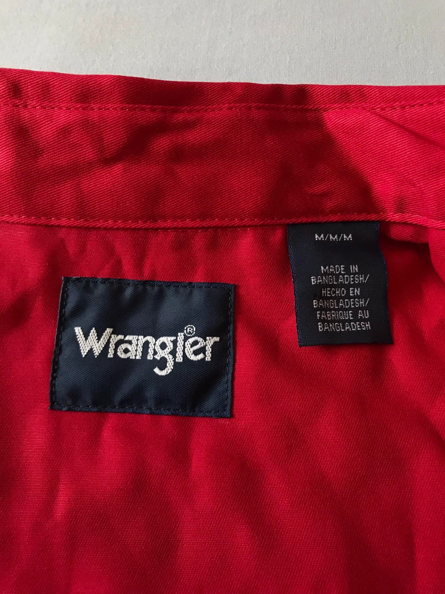 Wrangler Wrangler MS70619 Red Western Shirt M Size US M / EU 48-50 / 2 - 7 Thumbnail