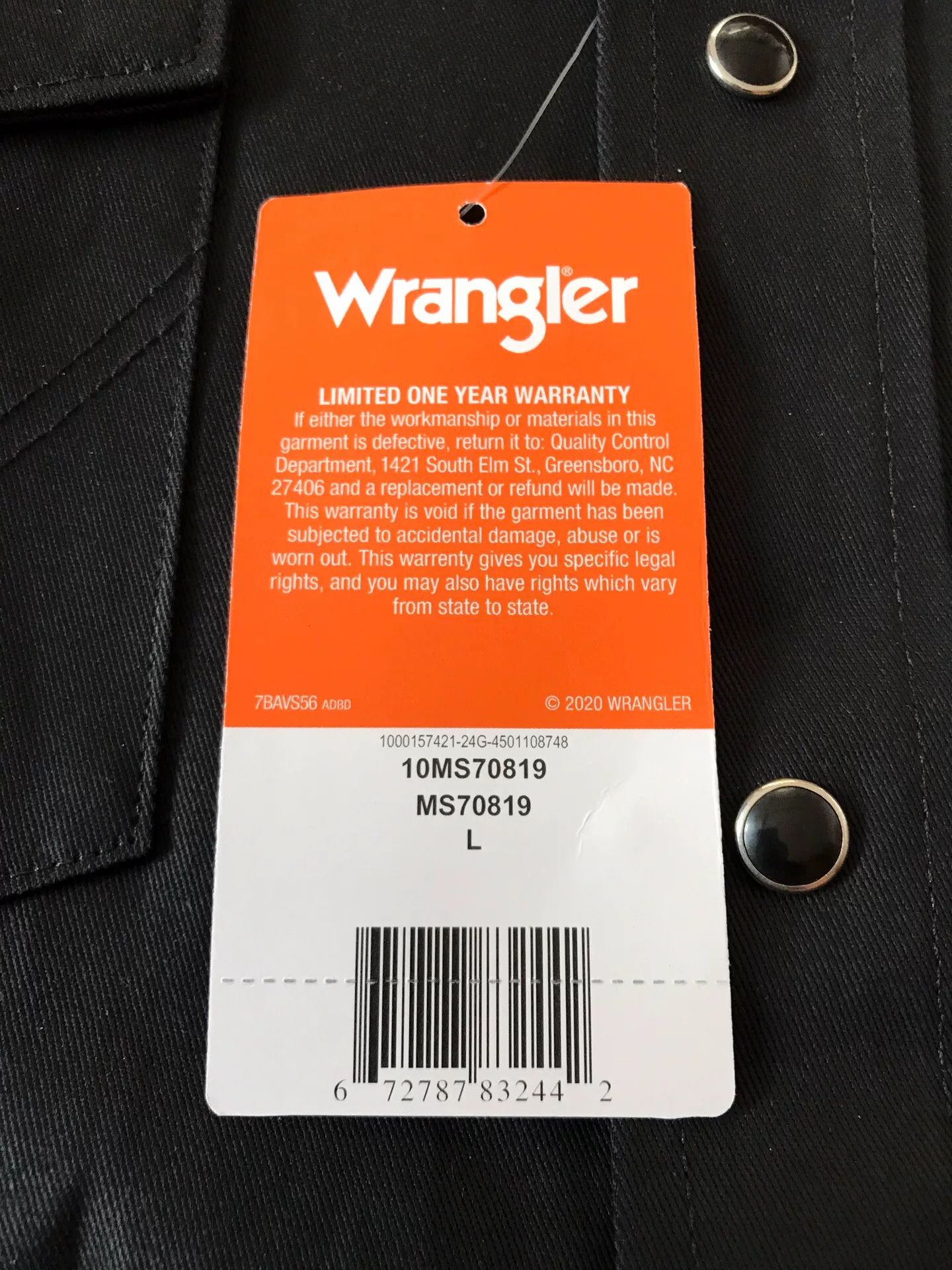 Wrangler Wrangler MS70819 Western Shirt Size US L / EU 52-54 / 3 - 8 Thumbnail