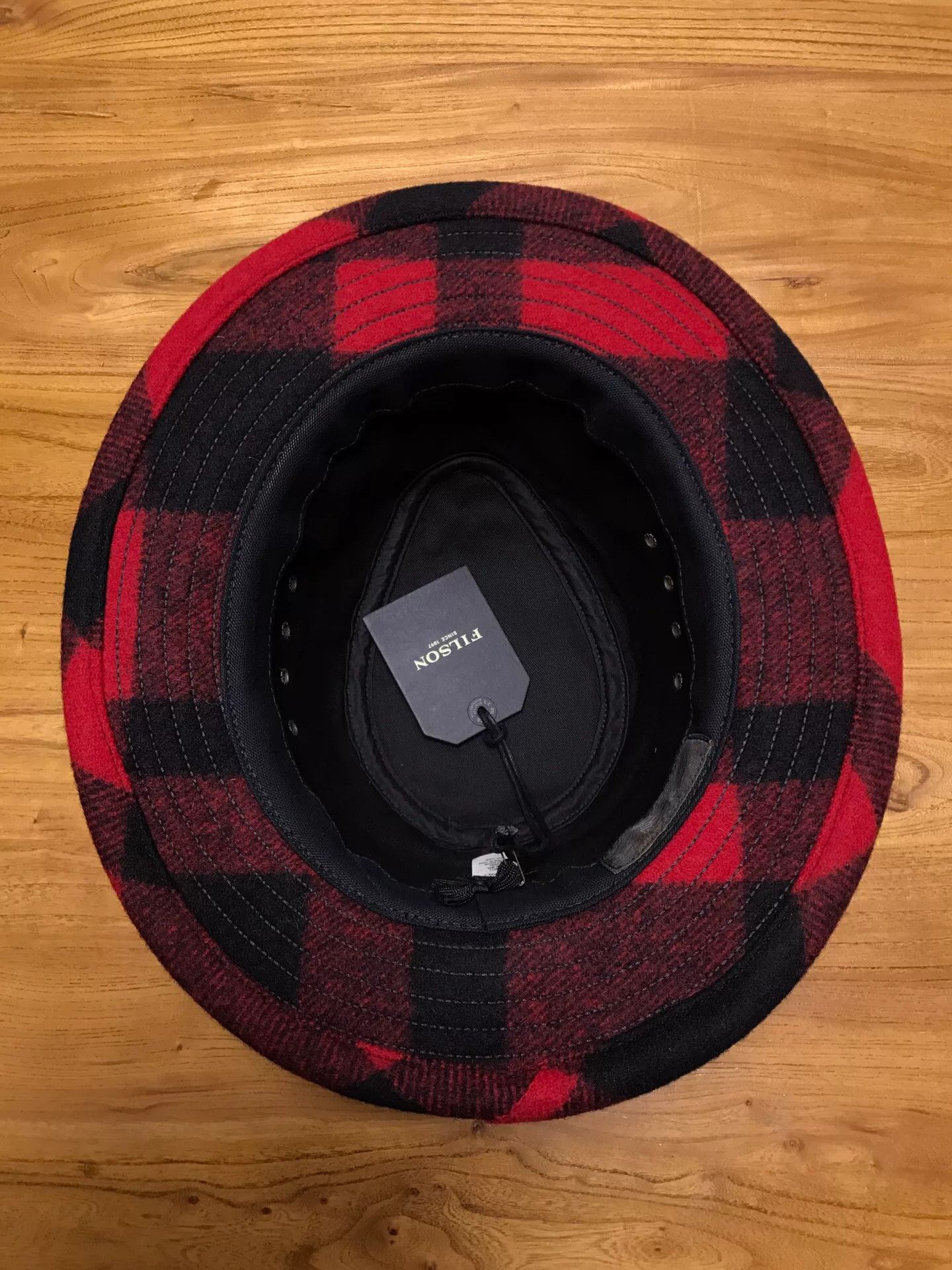 Filson Filson Red Black Plaid Wool Fedora XL Size ONE SIZE - 5 Thumbnail