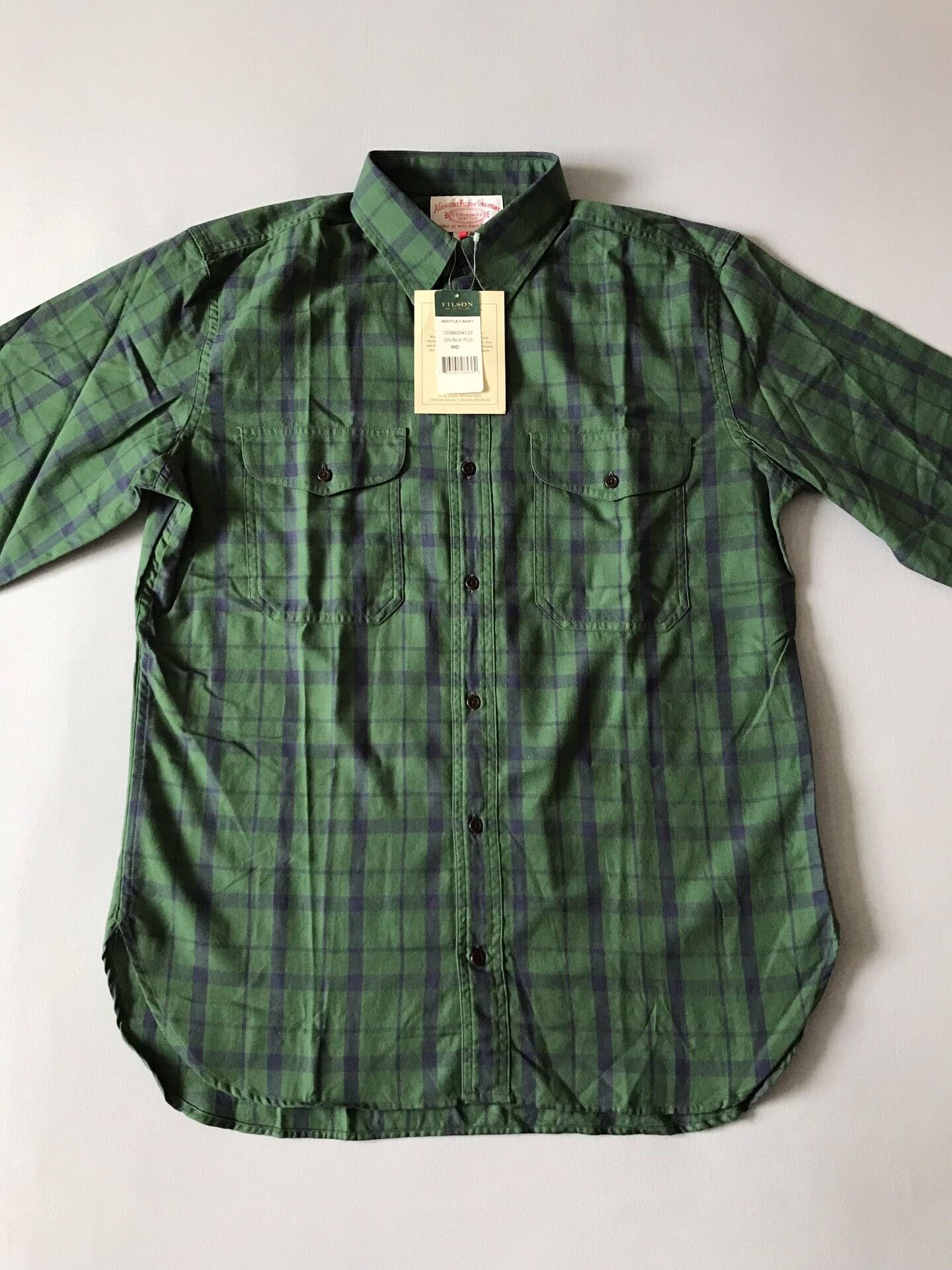 Filson Filson 10399 Blue-Green Plaid Flannel Shirt Size US M / EU 48-50 / 2 - 3 Thumbnail