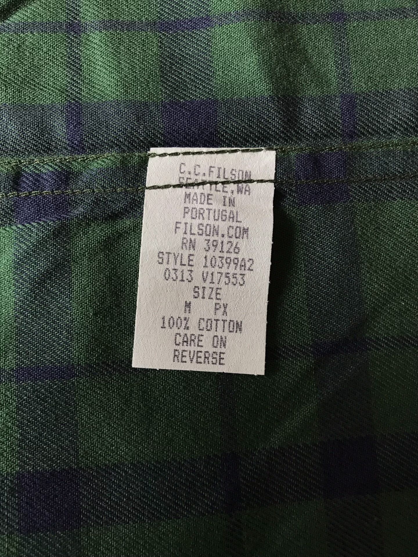 Filson Filson 10399 Blue-Green Plaid Flannel Shirt Size US M / EU 48-50 / 2 - 9 Thumbnail