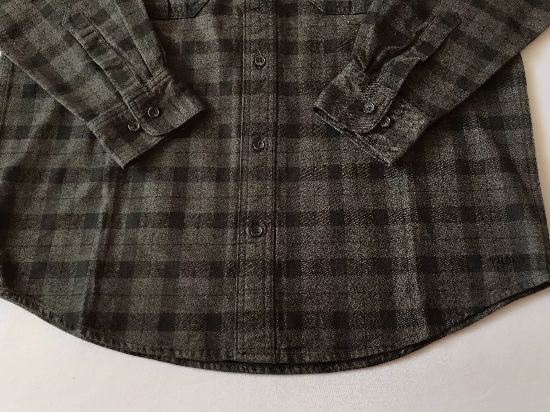 Filson Filson Gray Black Check Flannel Work Shirt Size US M / EU 48-50 / 2 - 5 Thumbnail