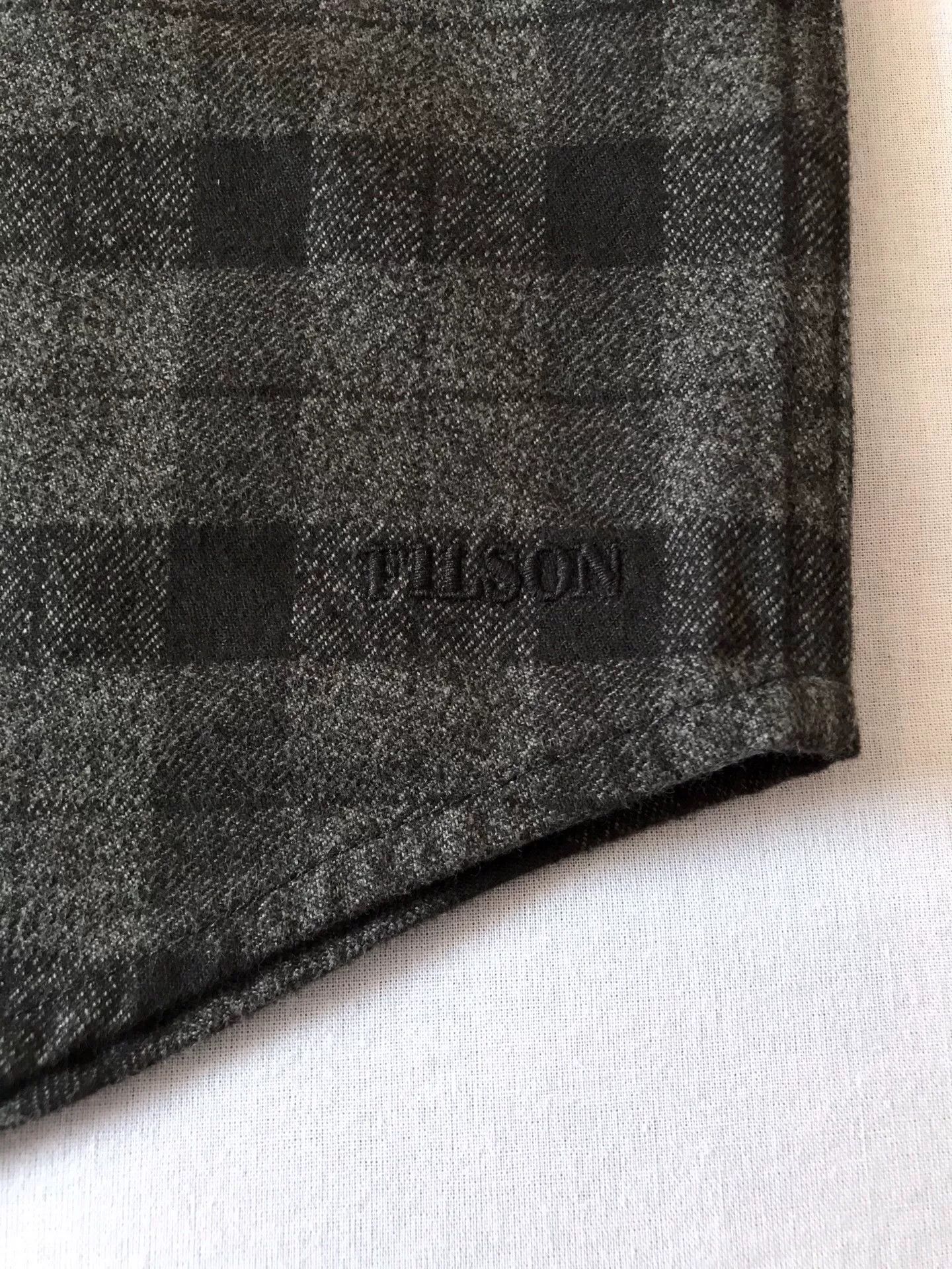 Filson Filson Gray Black Check Flannel Work Shirt Size US M / EU 48-50 / 2 - 6 Thumbnail