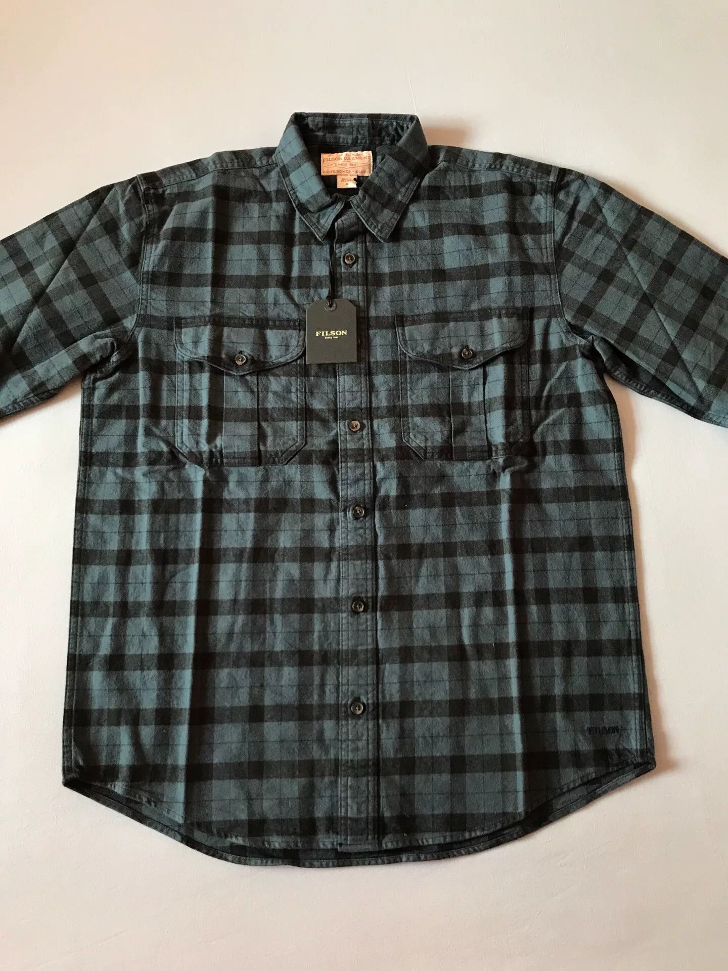 Filson Filson 11012006 Midnight Black Flannel Work Shirt Size US M / EU 48-50 / 2 - 3 Thumbnail