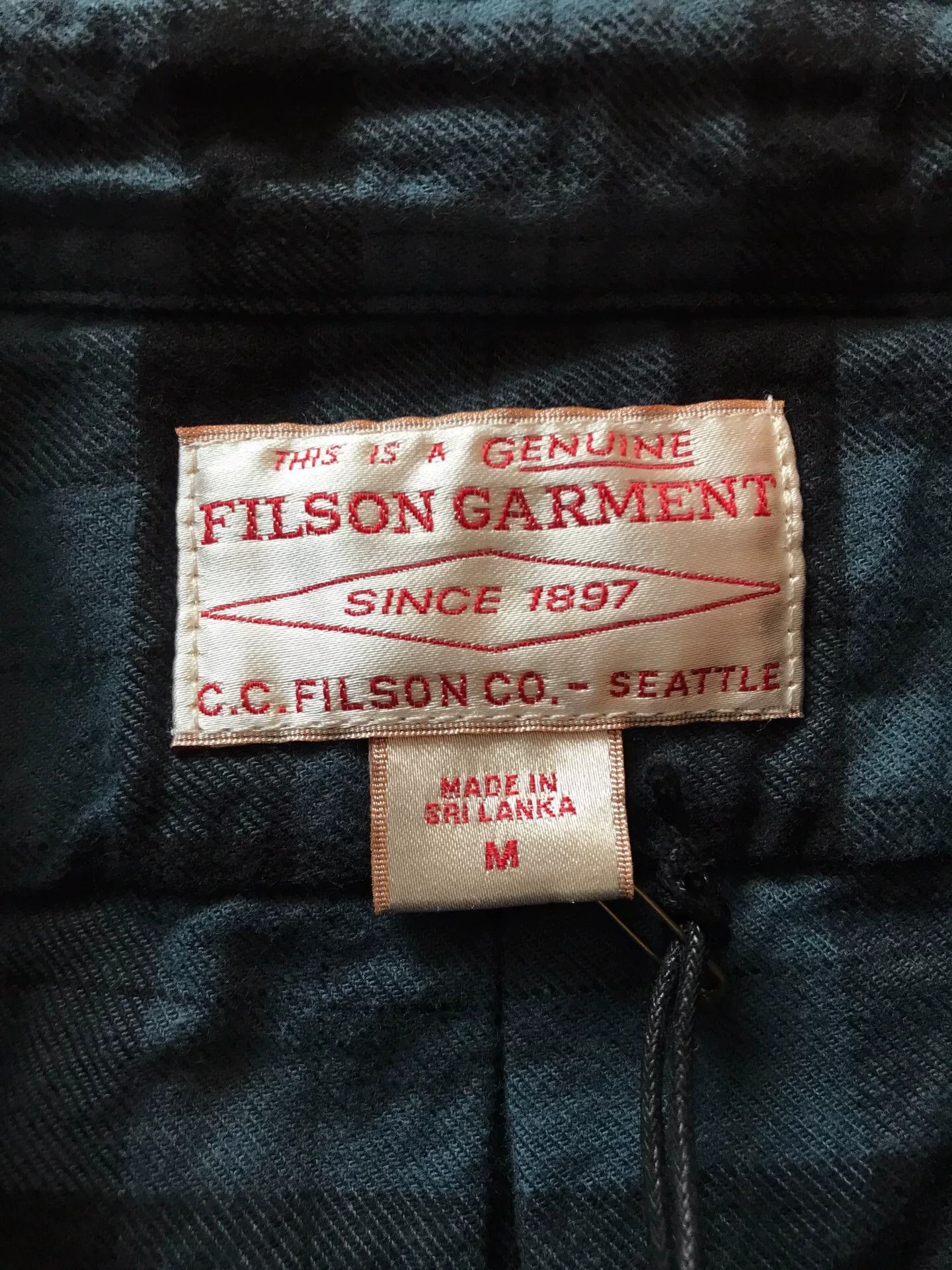 Filson Filson 11012006 Midnight Black Flannel Work Shirt Size US M / EU 48-50 / 2 - 7 Thumbnail