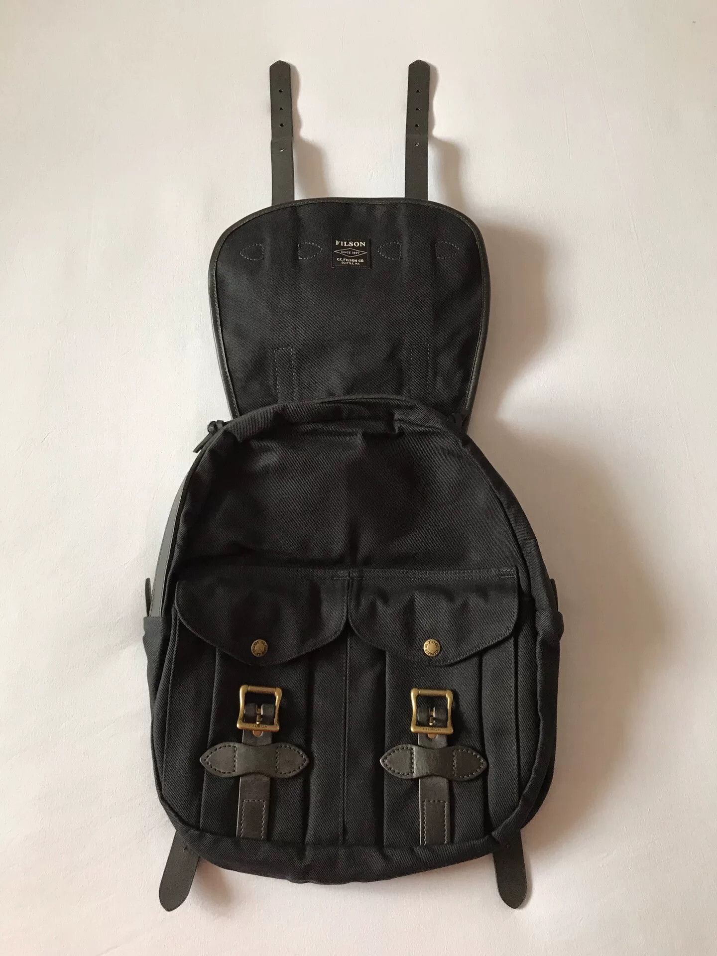 Filson Filson 70262 Black Heavy Canvas Backpack Size ONE SIZE - 3 Thumbnail