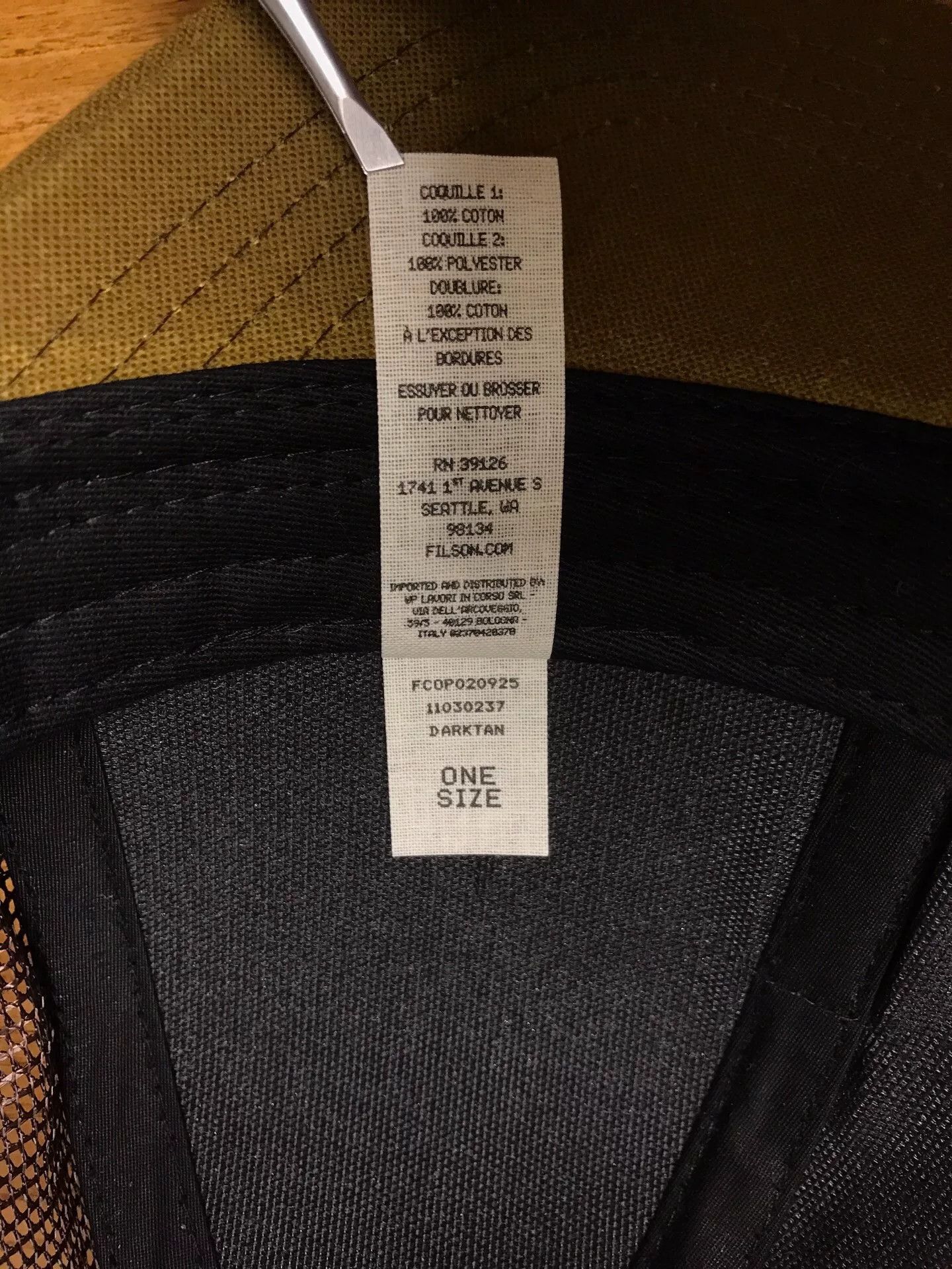 Filson Filson Oil Wax Canvas Mesh Cap Size ONE SIZE - 9 Thumbnail