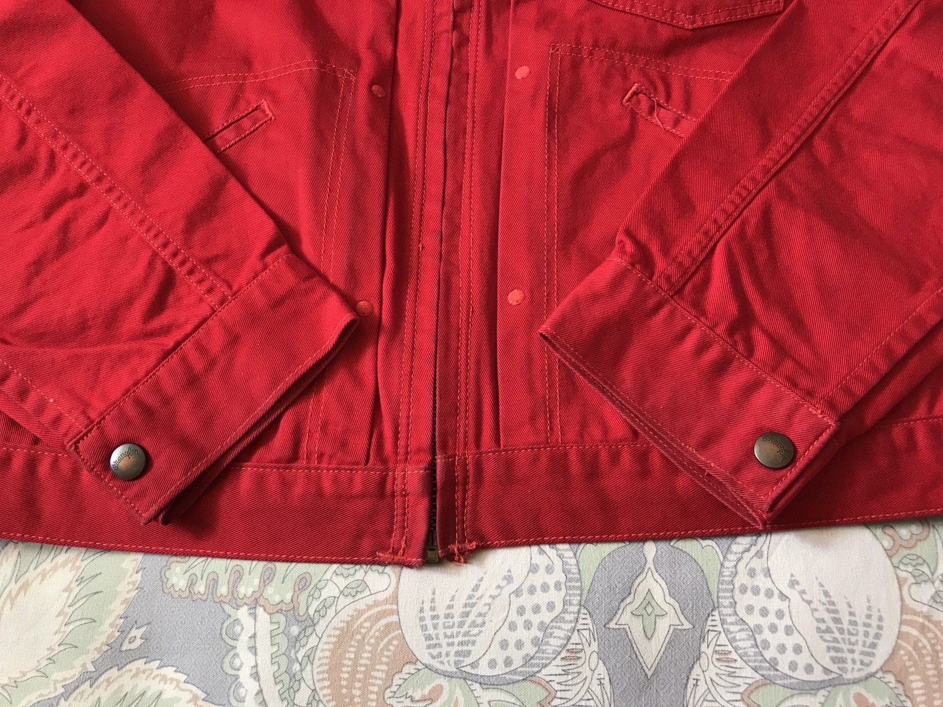 Wrangler Wrangler Blue Bell 12MJZ Red Western Jacket Size US XXS / EU 40 - 5 Thumbnail
