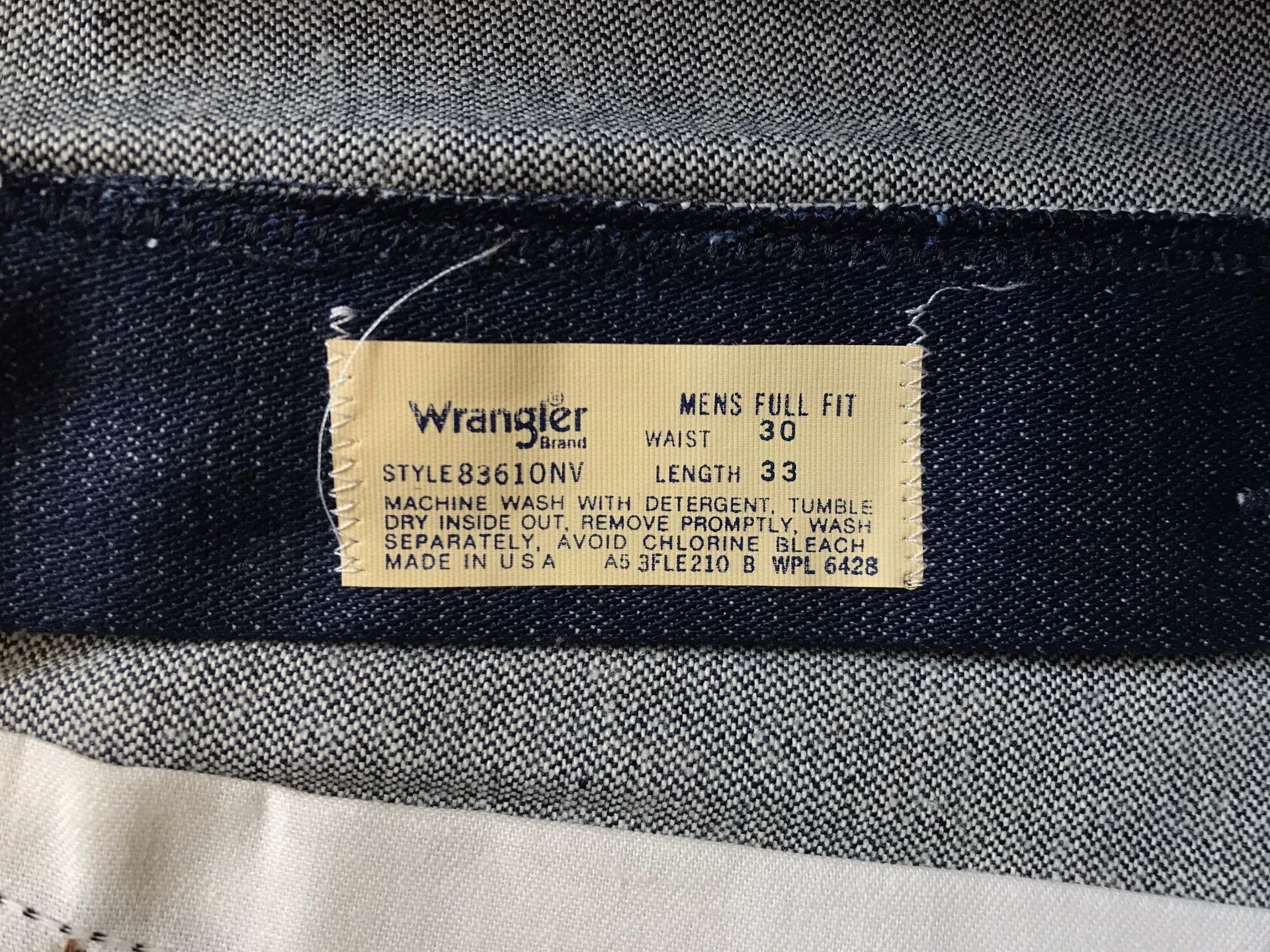 Wrangler 80s Wrangler 83610 Raw Denim Jeans Size US 30 / EU 46 - 8 Thumbnail