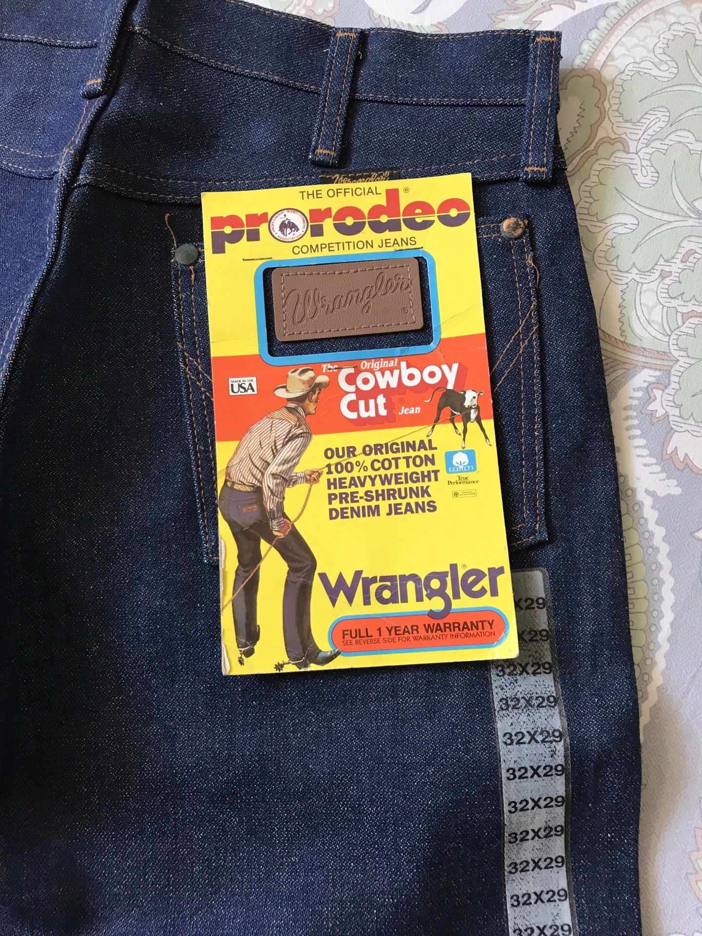 Wrangler 90s Wrangler 13MWZ Raw Denim Jeans Size US 32 / EU 48 - 7 Thumbnail