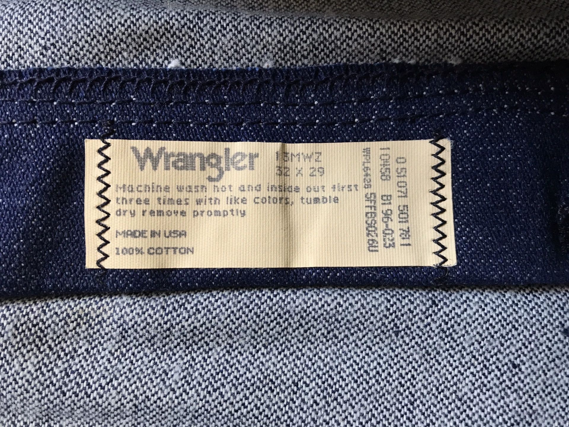 Wrangler 90s Wrangler 13MWZ Raw Denim Jeans Size US 32 / EU 48 - 8 Thumbnail