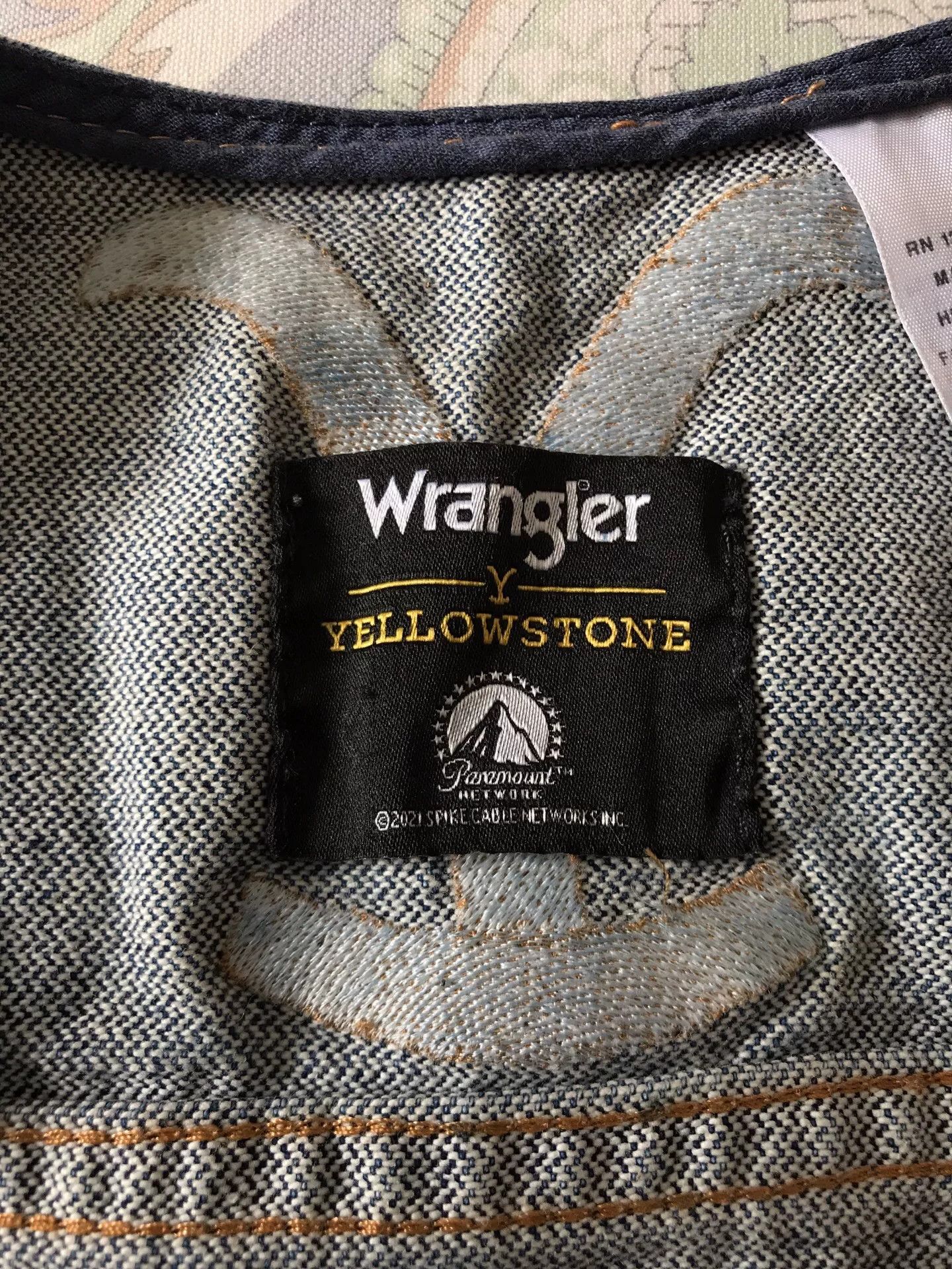 Wrangler Wrangler x Yellowstone Denim Vest Size US M / EU 48-50 / 2 - 6 Thumbnail