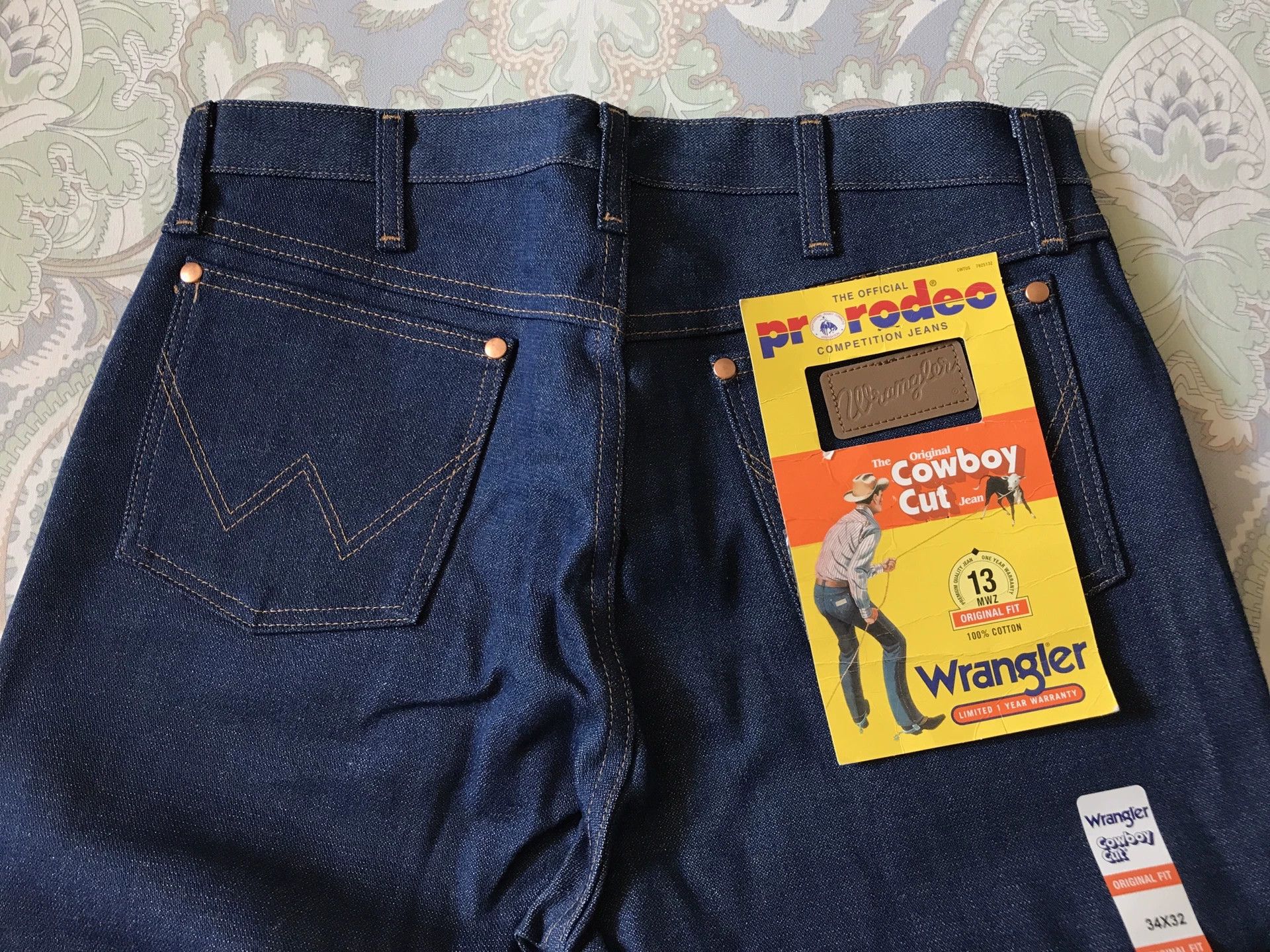 Wrangler Wrangler 13MWZ Raw Denim Jeans W34L32 Size US 34 / EU 50 - 5 Thumbnail