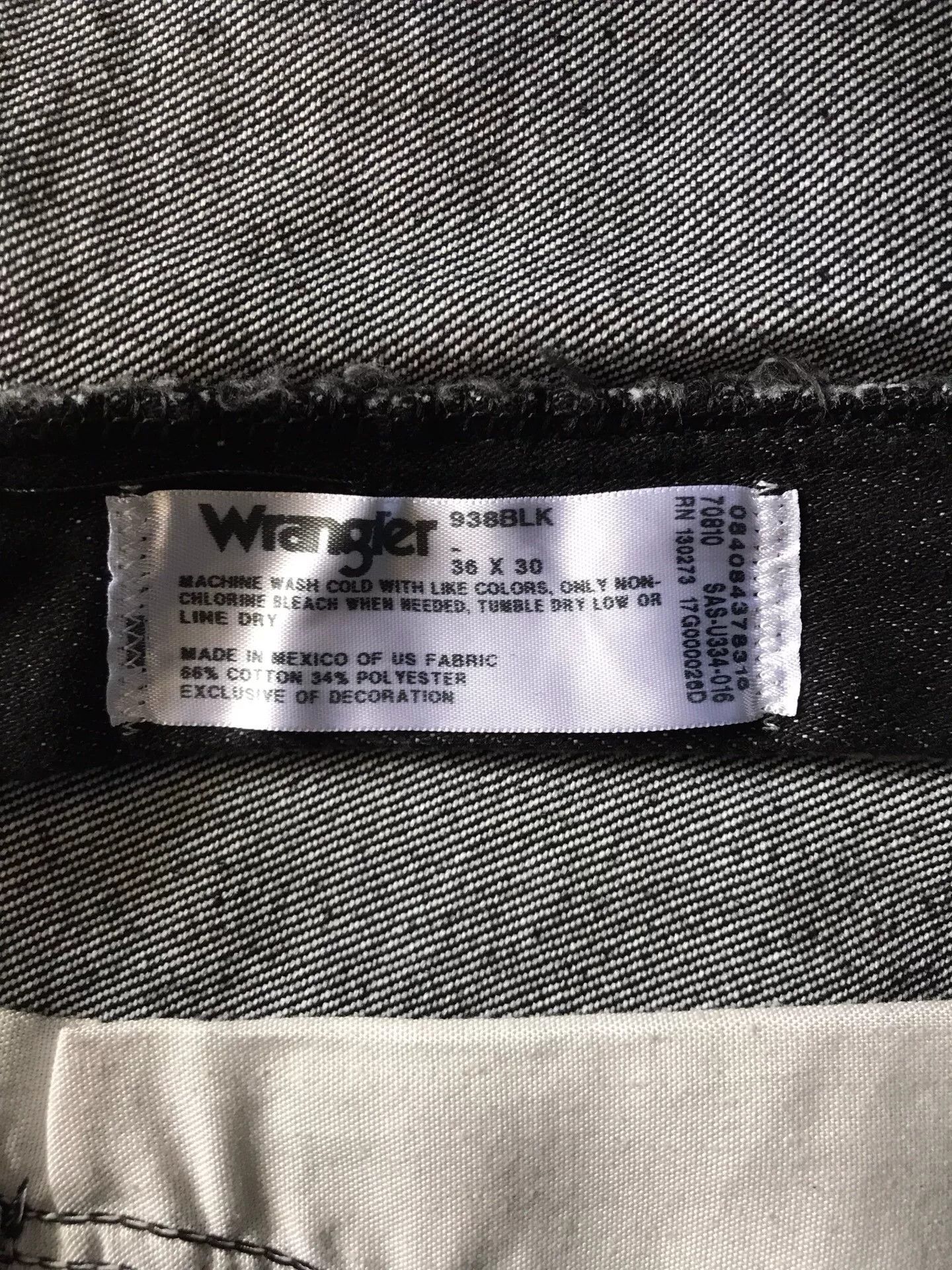 Wrangler Wrangler 938BLK BootCut Jeans Size US 36 / EU 52 - 9 Thumbnail