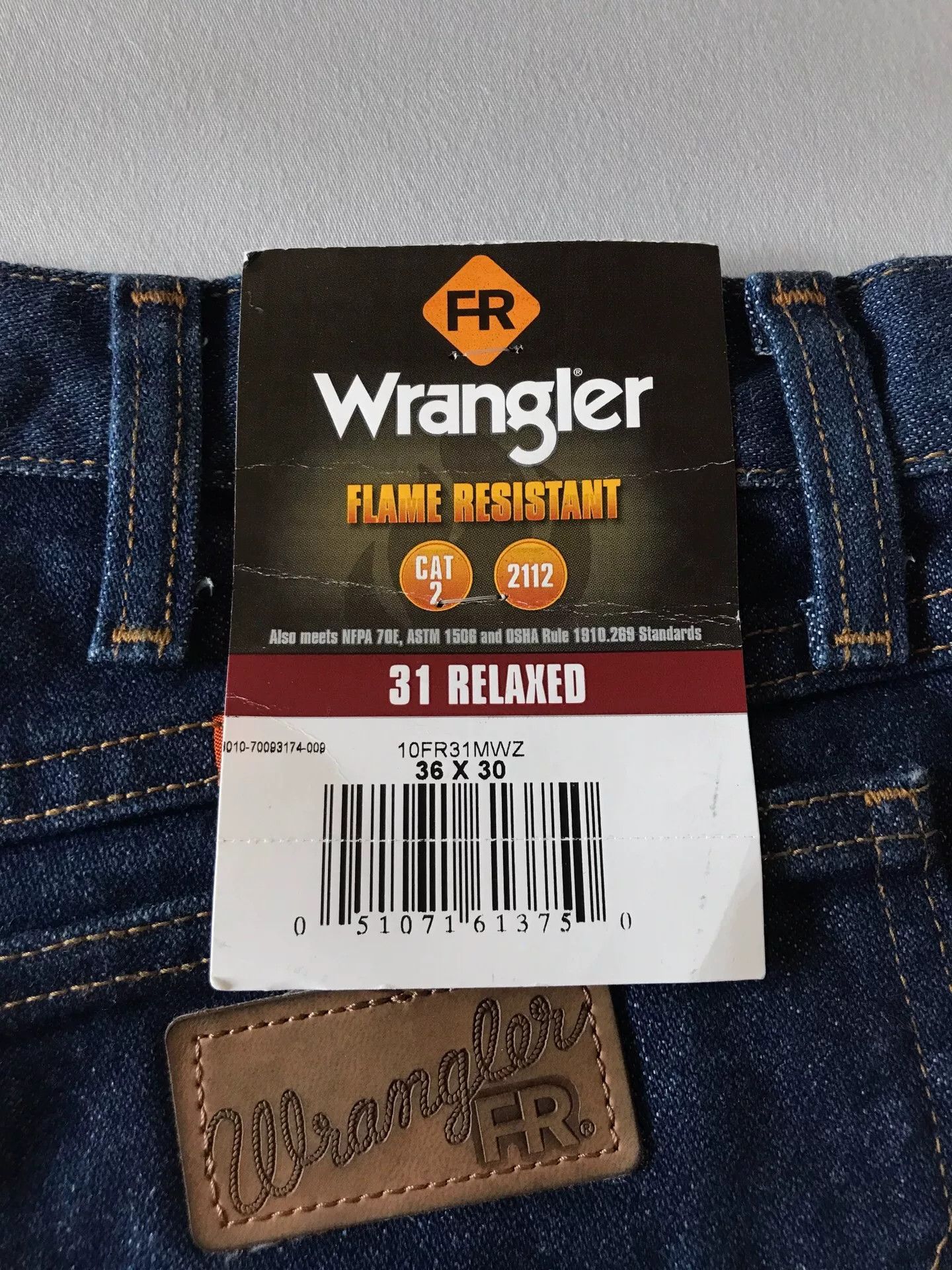 Wrangler Wrangler FR31MWZ Flame Resistant Jeans Size US 36 / EU 52 - 8 Thumbnail