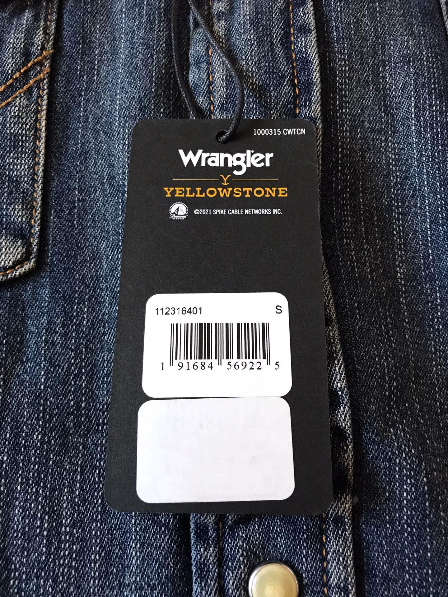 Wrangler Wrangler x Yellowstone Western Denim Shirt Size US S / EU 44-46 / 1 - 8 Thumbnail