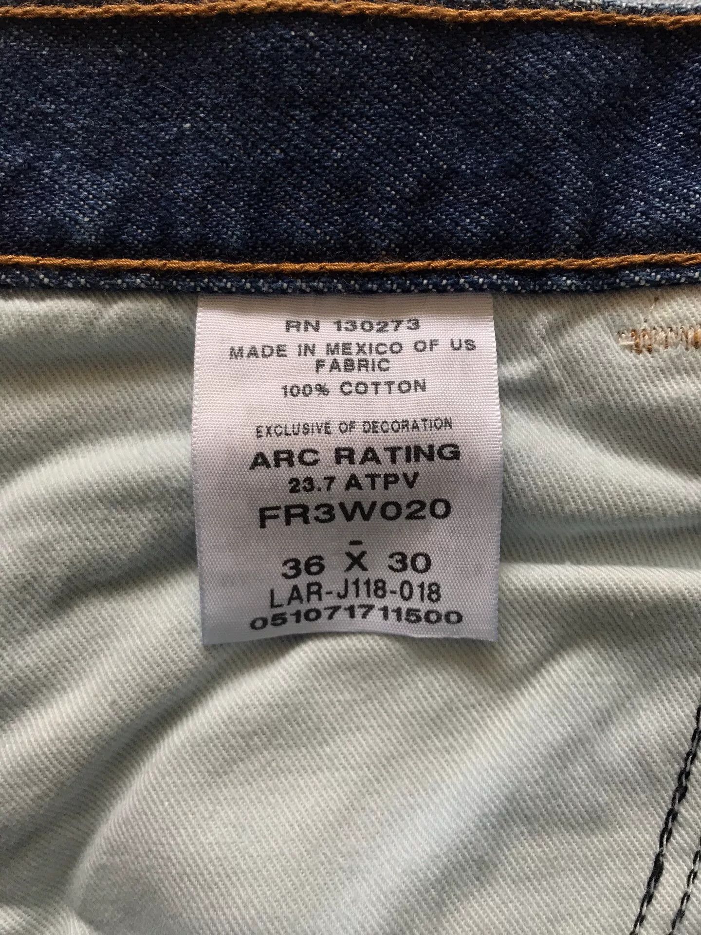 Wrangler Wrangler FR3W020 Flame-Resistant Jeans Size US 36 / EU 52 - 9 Thumbnail
