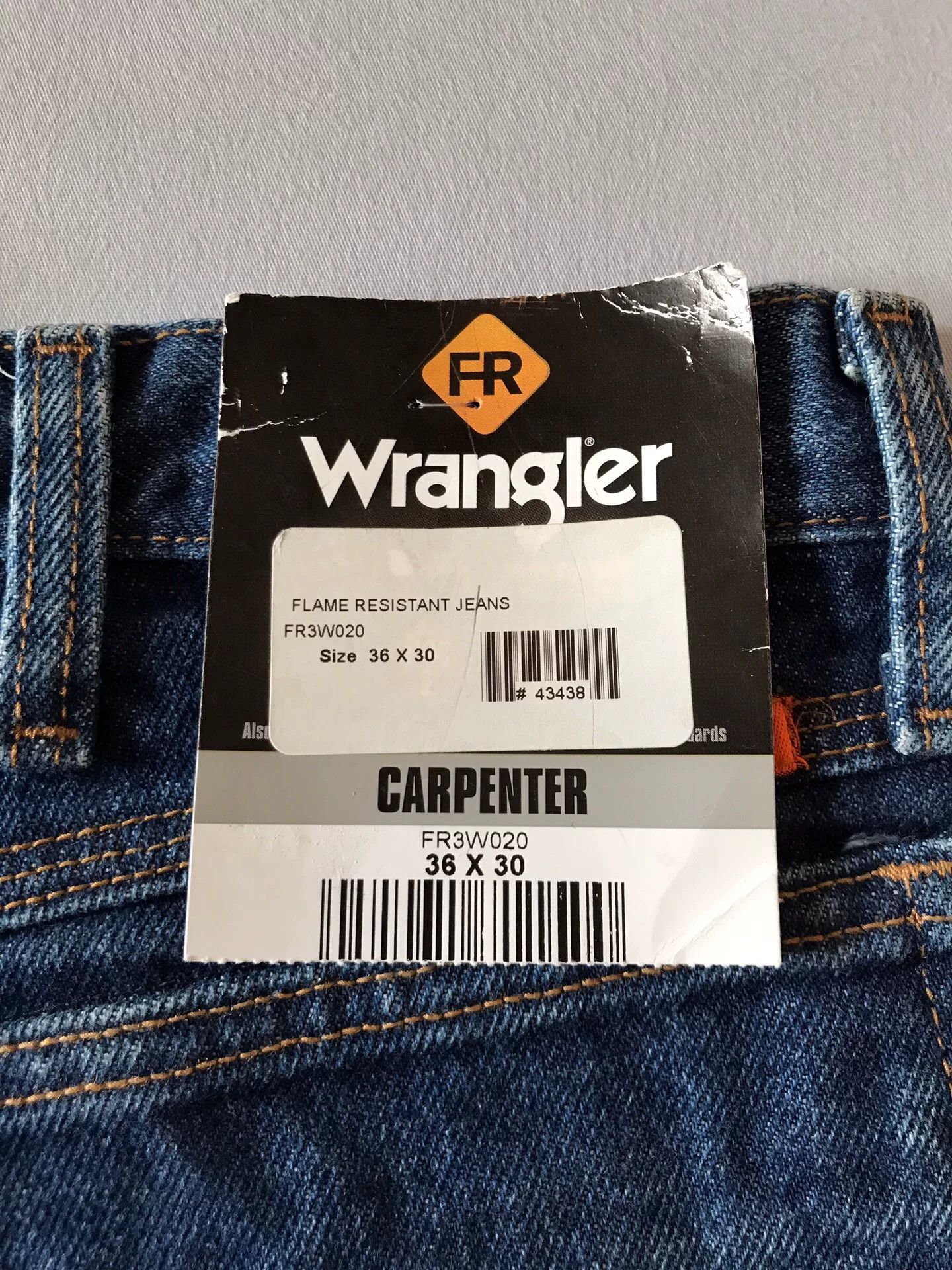 Wrangler Wrangler FR3W020 Flame-Resistant Jeans Size US 36 / EU 52 - 8 Thumbnail