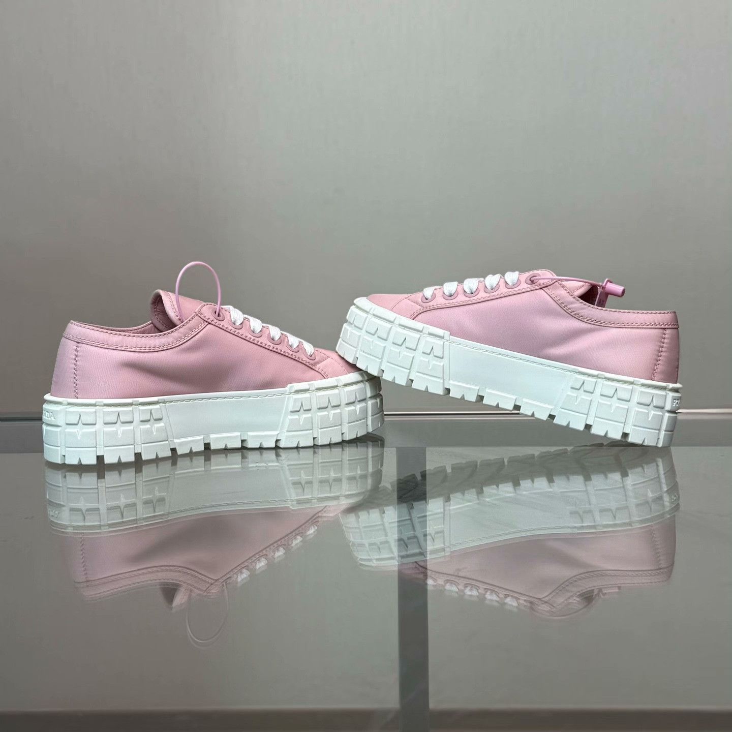 Prada Prada Nylon Pink Lowtop Sneakers 36 Women Size US 6 / IT 36 - 5 Thumbnail