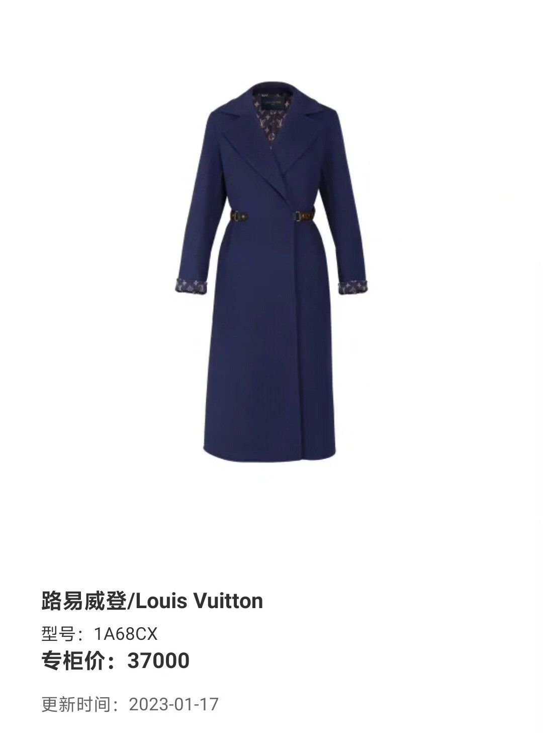 Louis Vuitton Louis Vuitton Heavy Coat 37 Men Size US S / EU 44-46 / 1 - 7 Thumbnail
