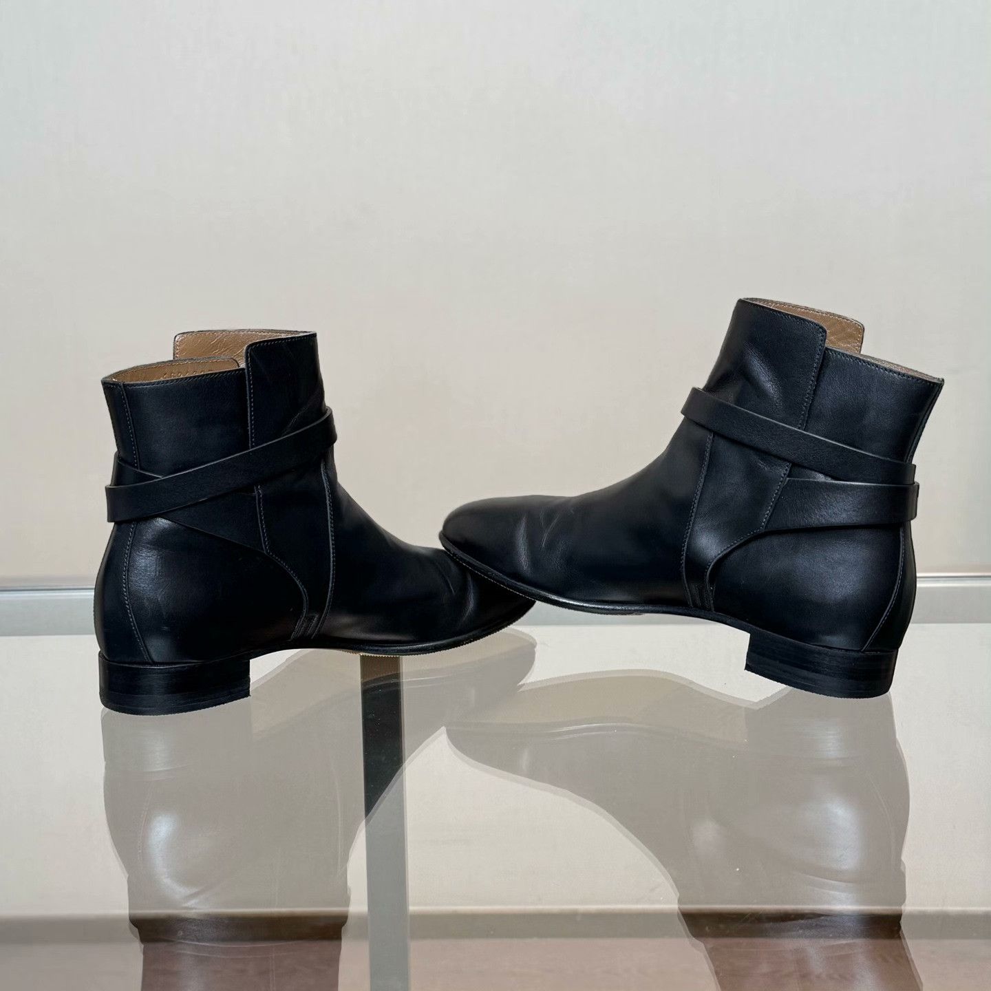 Hermes Hermes Leather Black Boots 38 Women Size US 7.5 / IT 37.5 - 4 Thumbnail