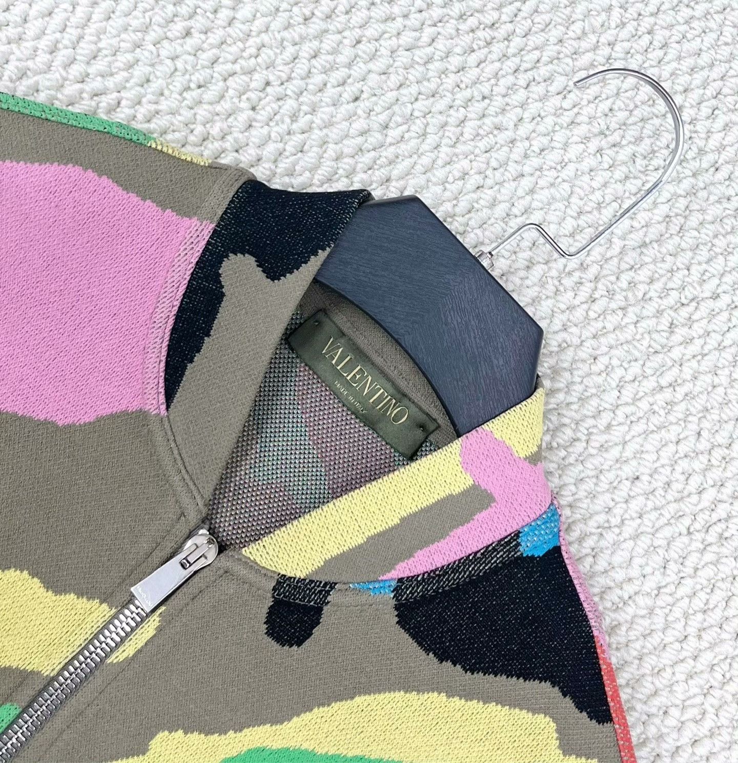Valentino Valentino Knit Camo Multi Jacket M Women Size M / US 6-8 / IT 42-44 - 3 Thumbnail