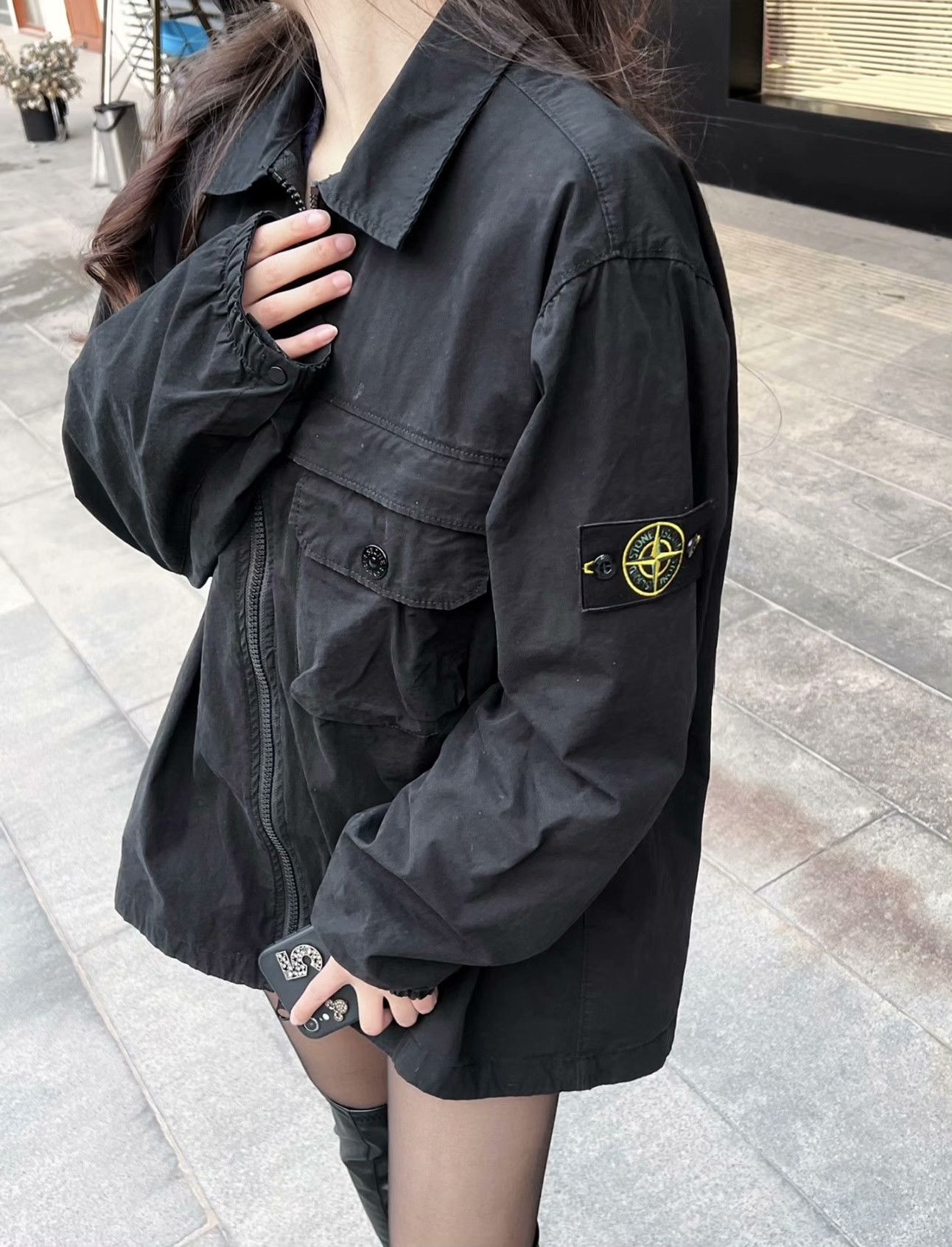 Stone Island Stone Island Embroidered Blue Light Jacket L Men Size US L / EU 52-54 / 3 - 9 Thumbnail
