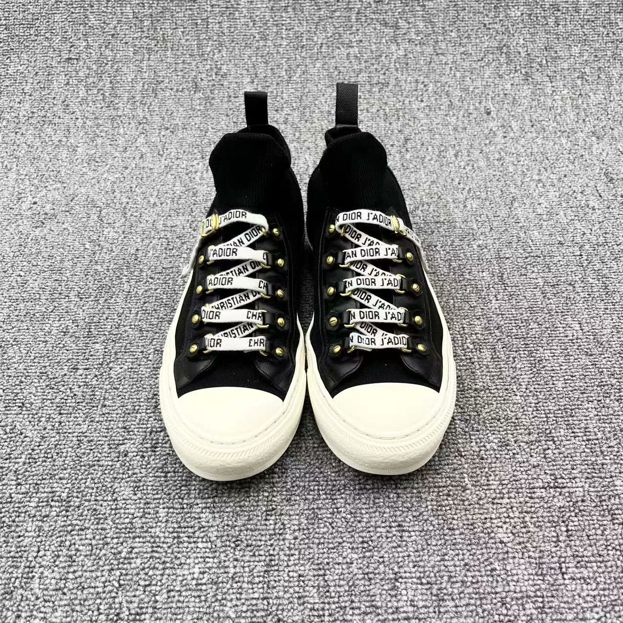 Dior Dior Black Hitop Sneakers 36 Women Size US 6 / IT 36 - 2 Thumbnail