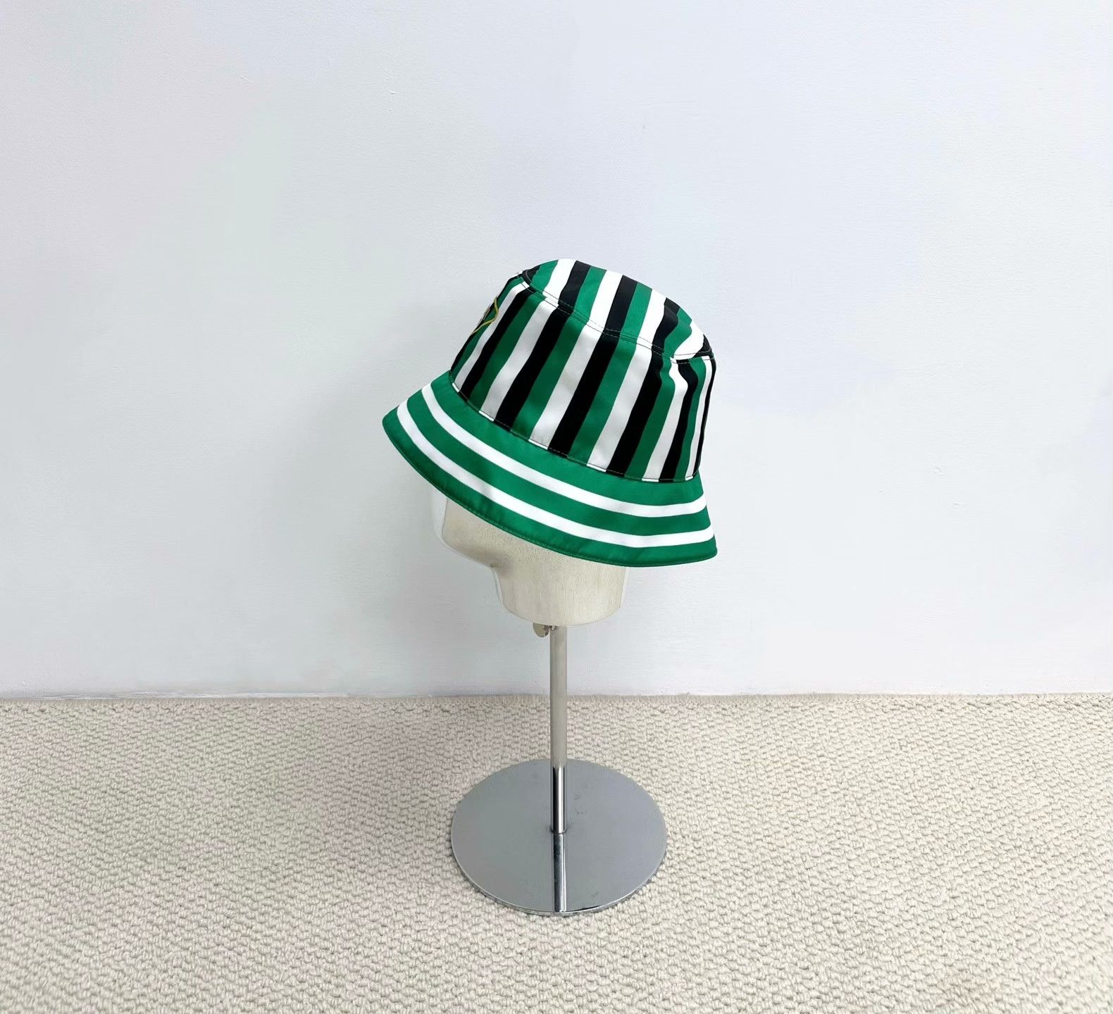 Prada Prada Nylon Striped Multi Hat S Men Size ONE SIZE - 2 Thumbnail